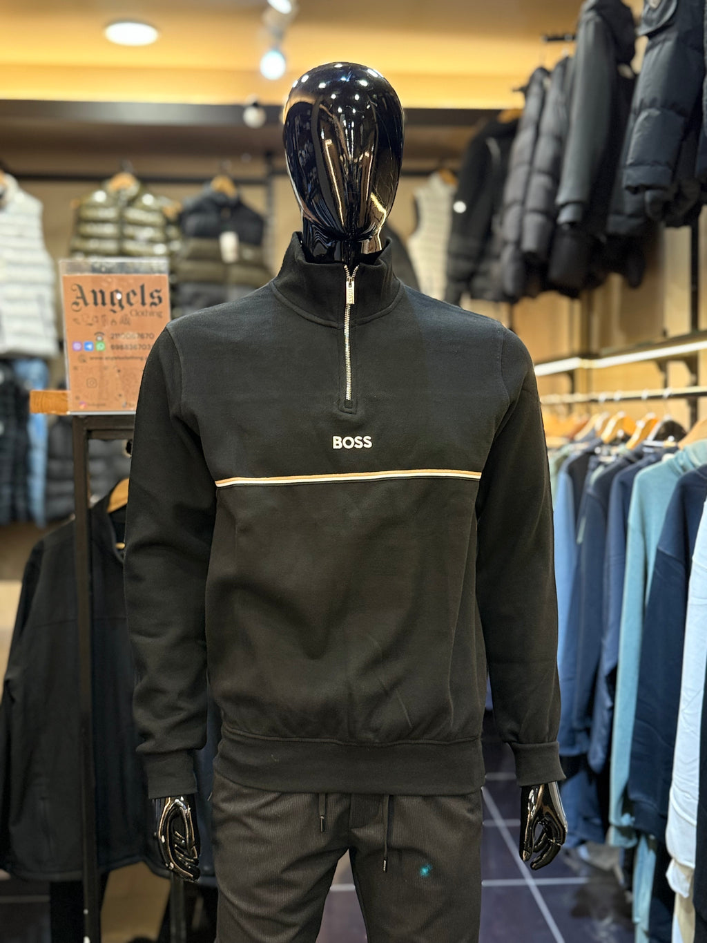 BOSS zipper μαύρο WIJ 38