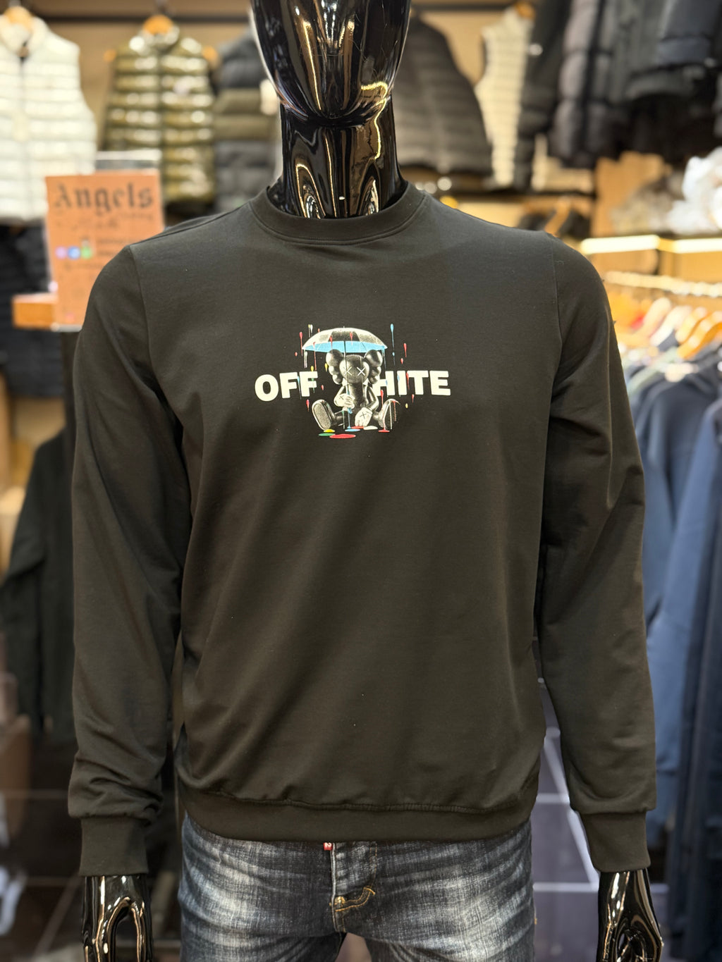 Off White Φούτερ μαύρο  RD870