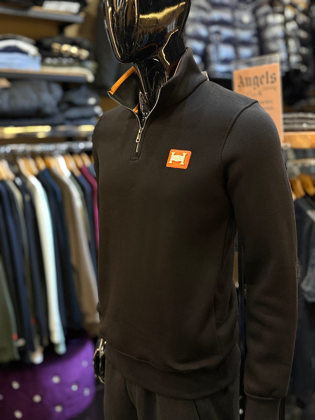 HERMES zipper μαύρο WIJ 33