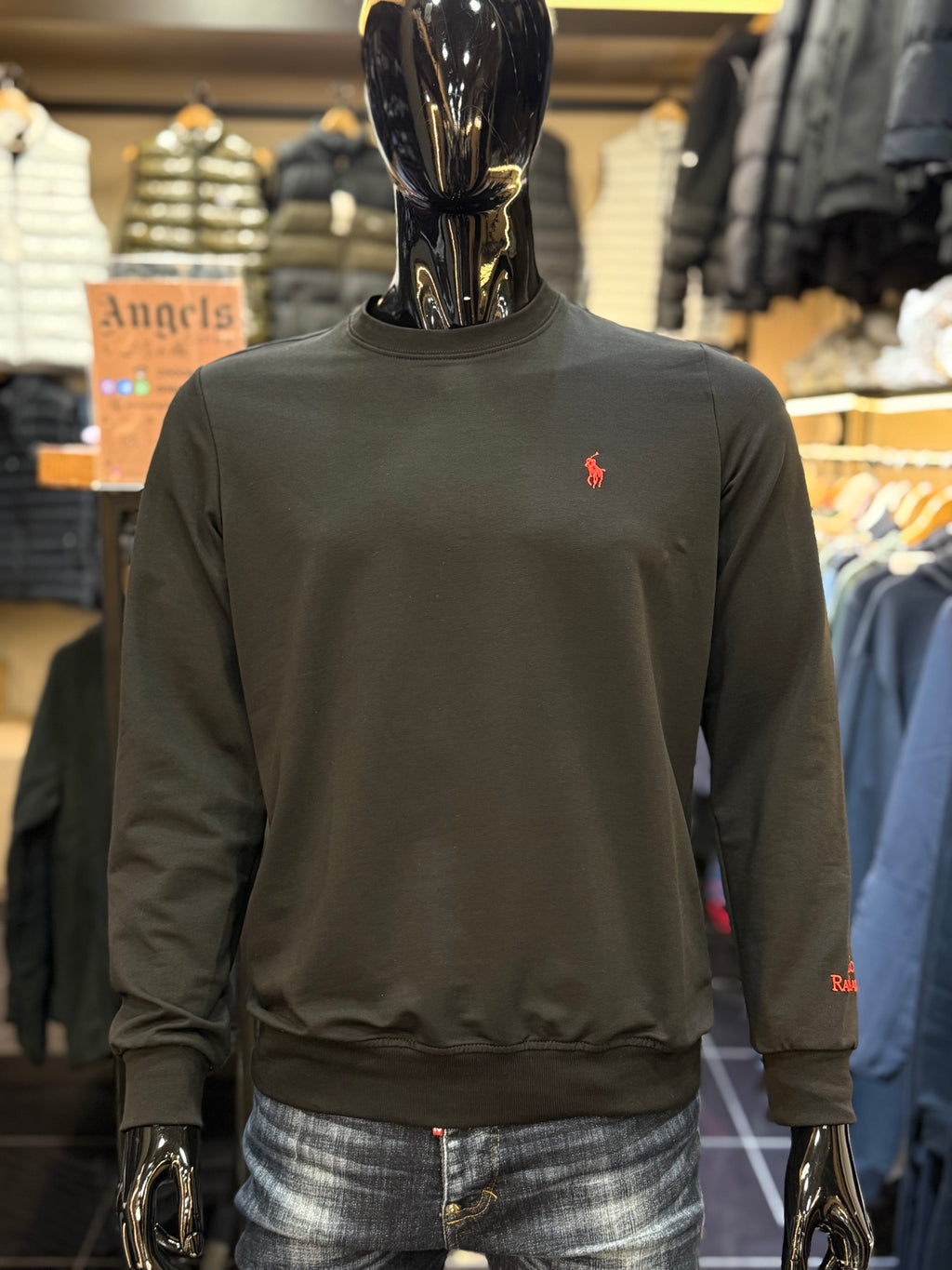 Polo Φούτερ μαύρο  RD881