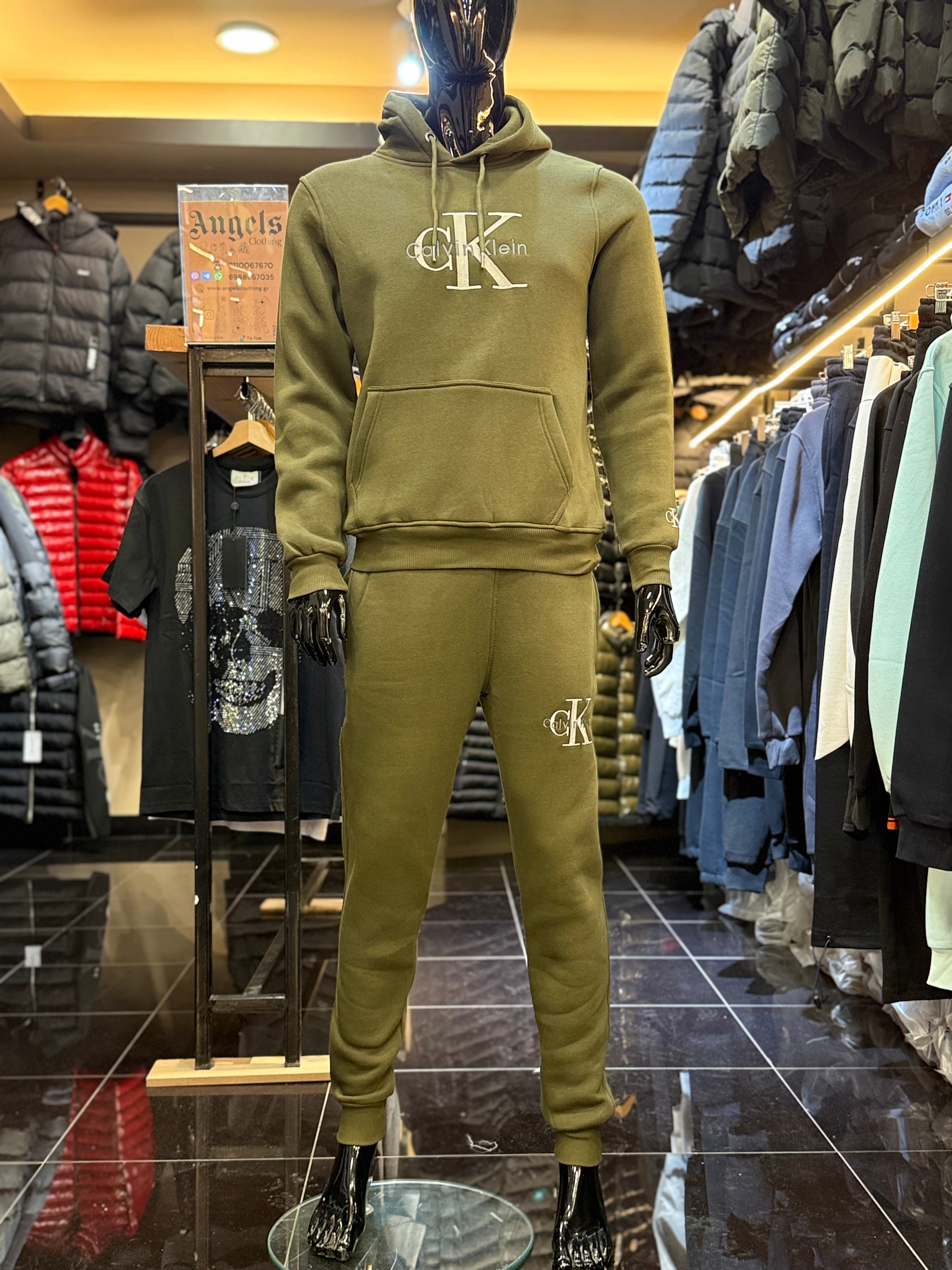 Calvin Klein track suit χακί  FG 22