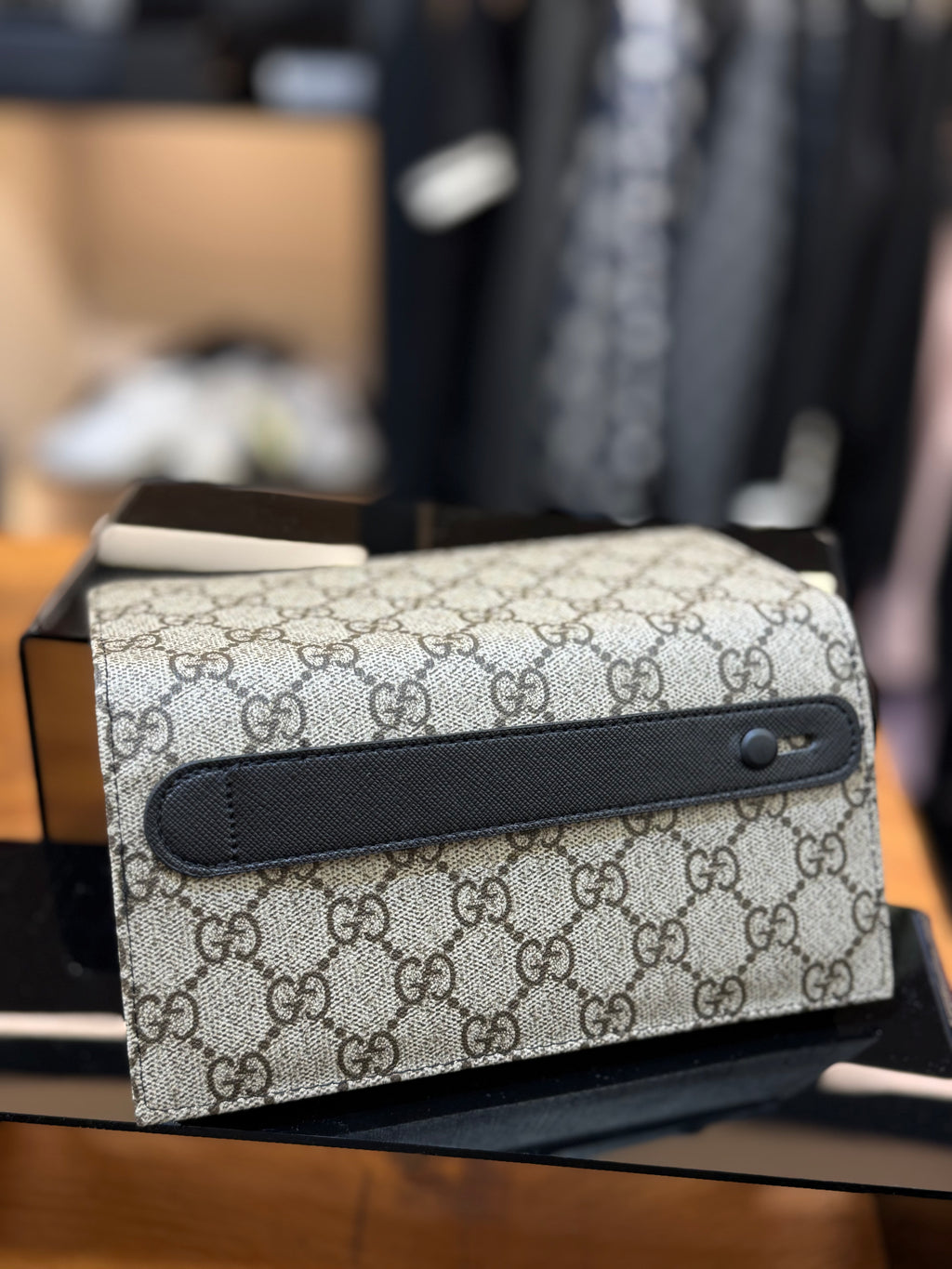 GUCCI πορτοφόλι - κινητό - καρτοθήκη  καφέ    CVG 91