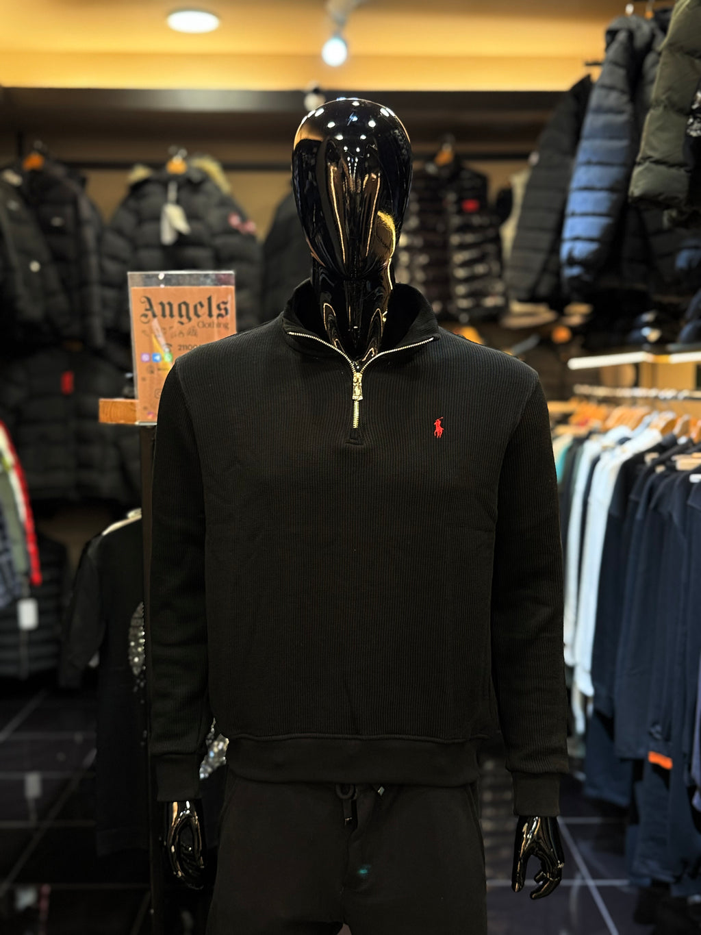 POLO zipper μαύρο  WIJ 202