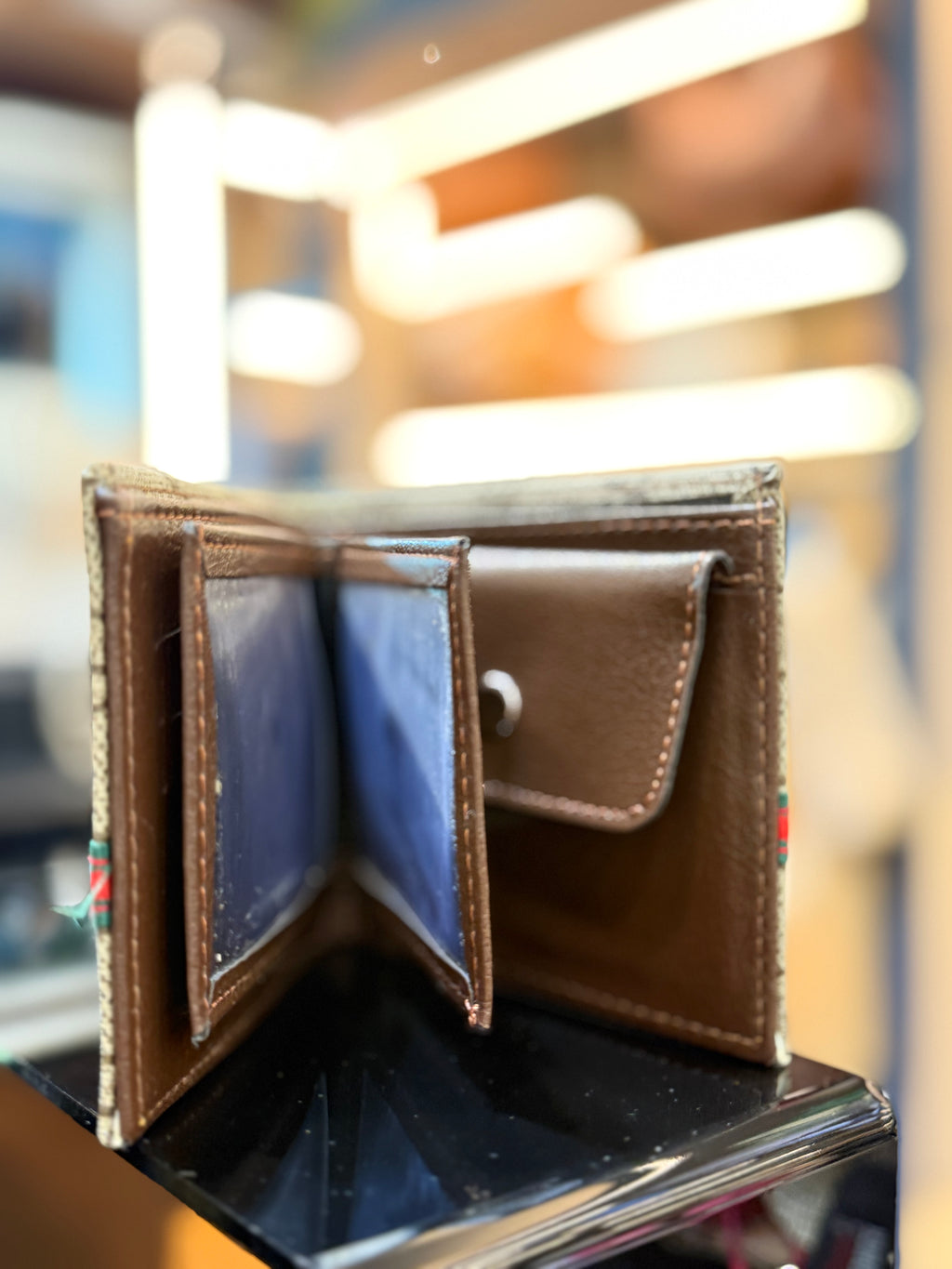 GUCCI πορτοφόλι καρτοθήκη  καφέ  CVG 113