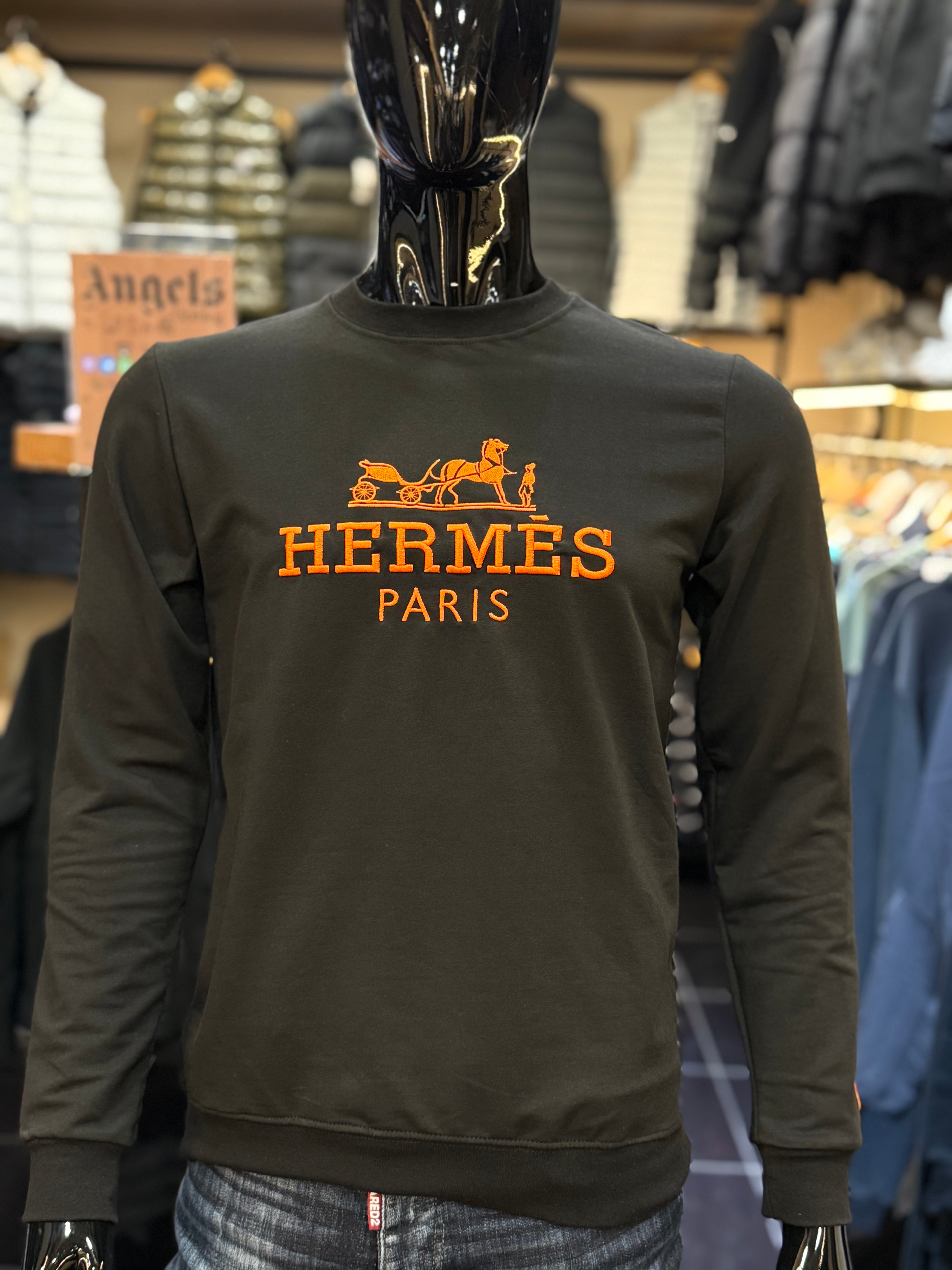 Hermes Φούτερ μαύρο  RD880