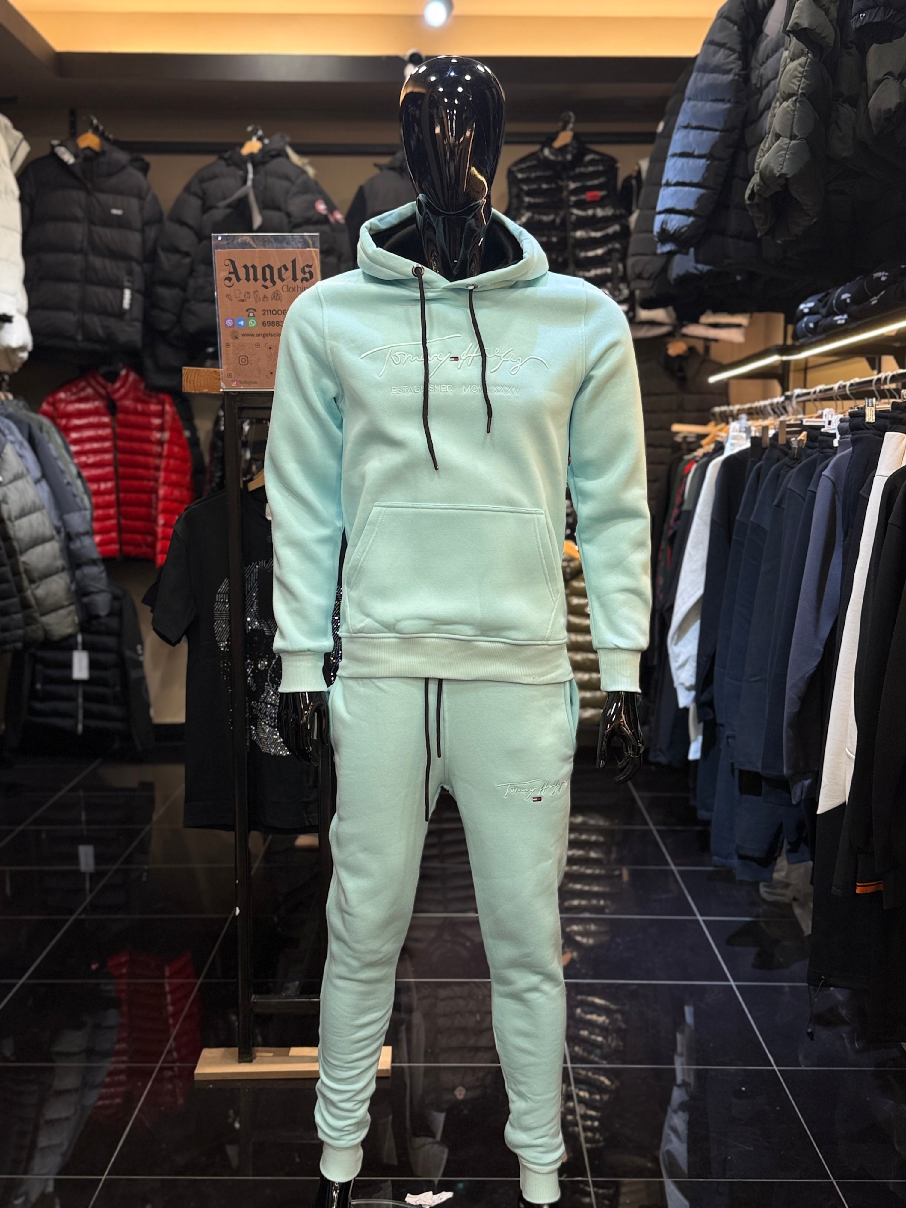 TOMMY HILFIGER track suit τιρκουάζ  FG 24