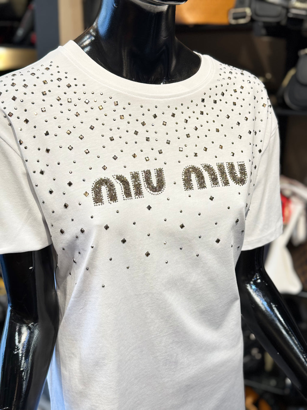 MIU MIU T-SHIRT ΛΕΥΚΟ N-011