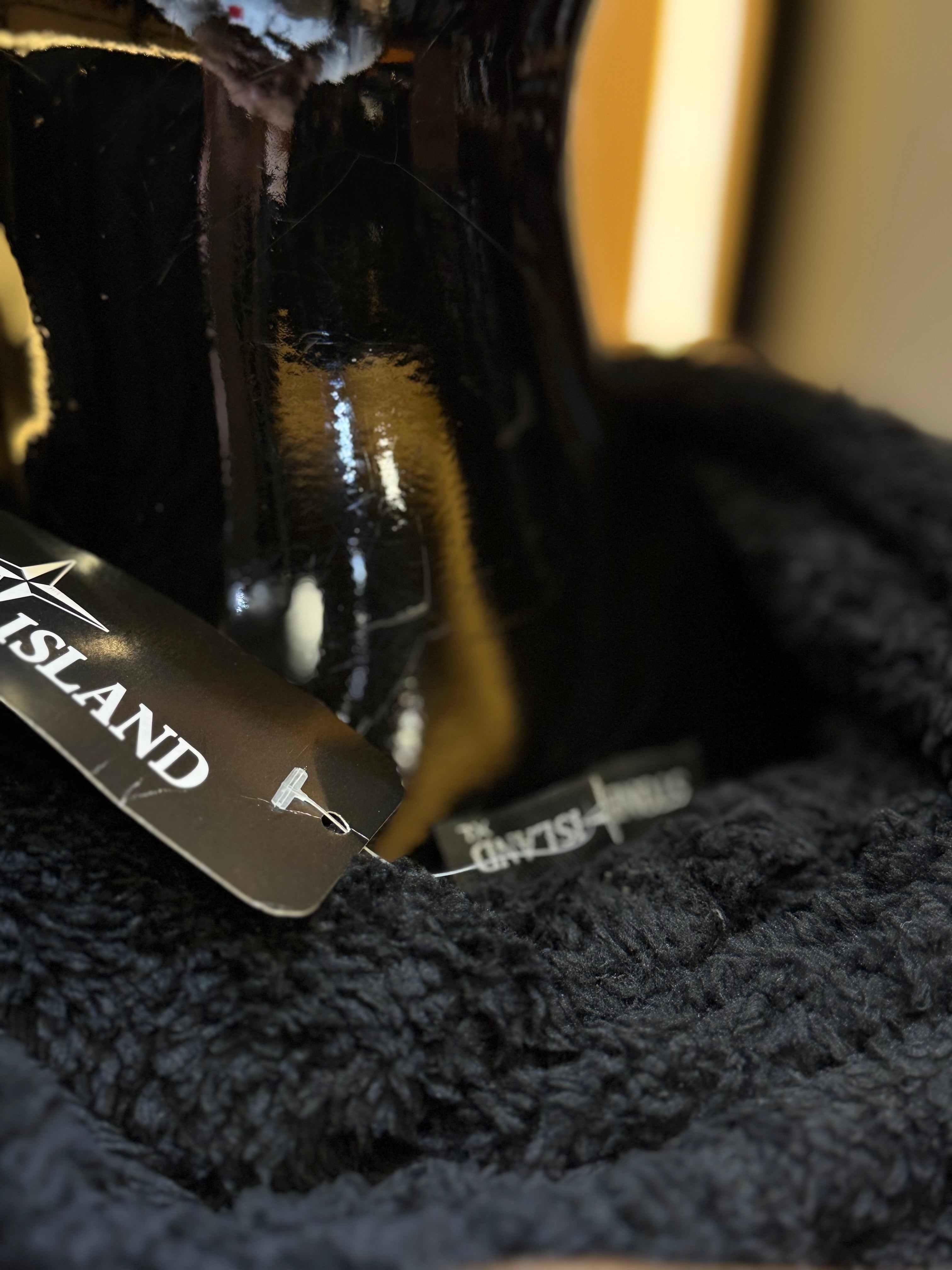 STONE ISLAND Φούτερ( πρόβατο ) μαύρο  RR 722