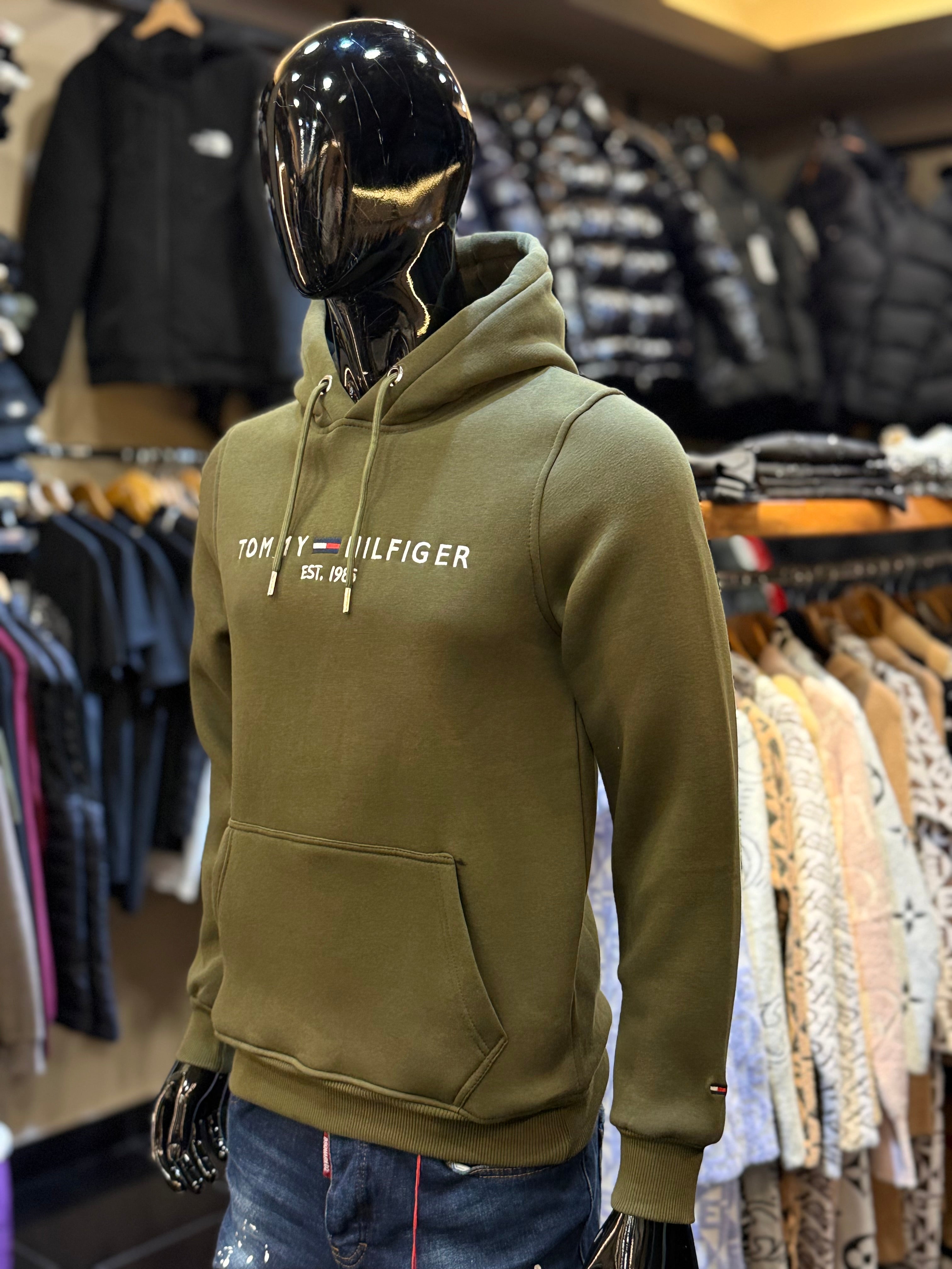 TOMMY HILFIGER  Φούτερ χακί RR 711