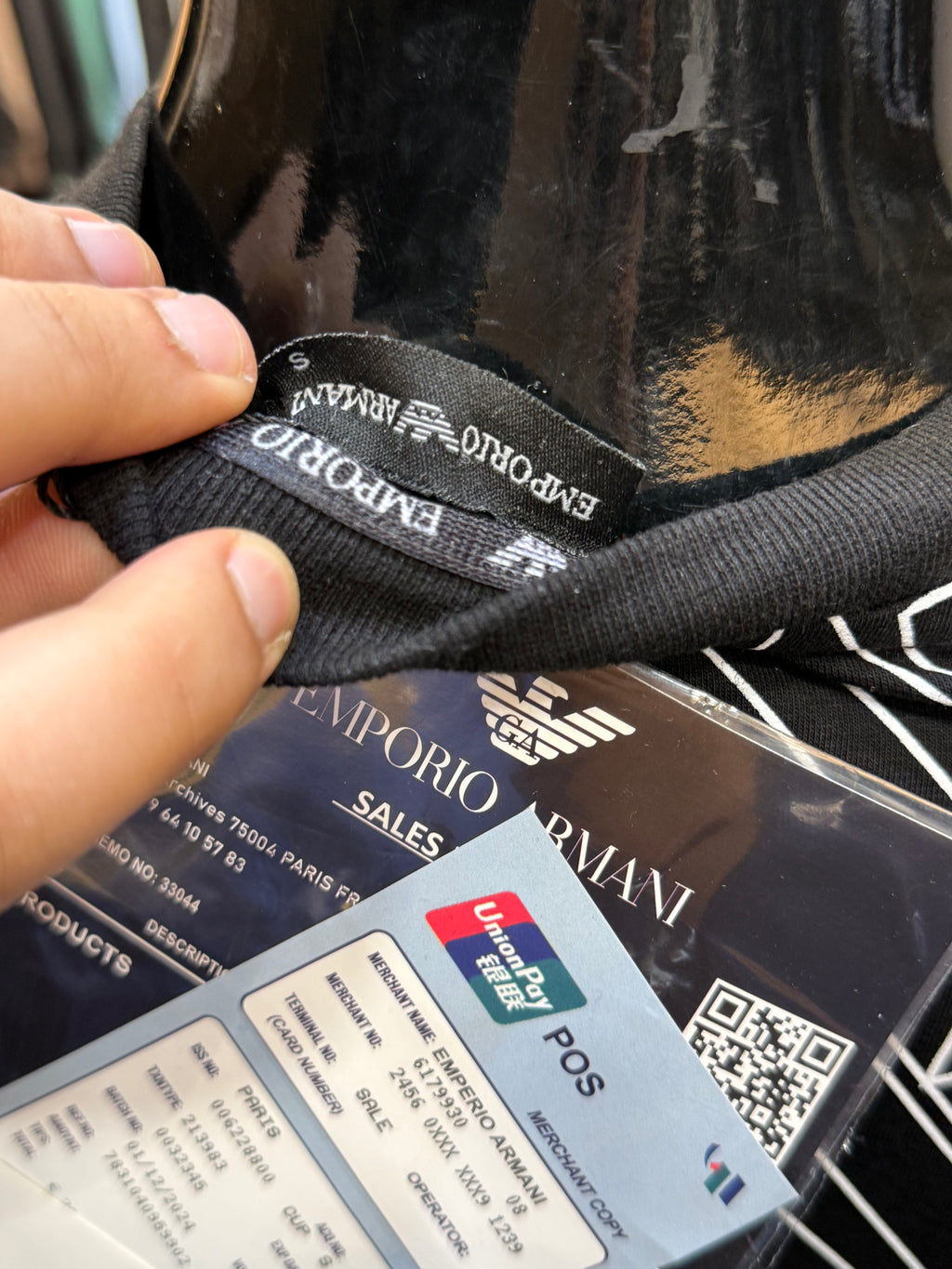 EA7 Φούτερ μαύρο  RD871