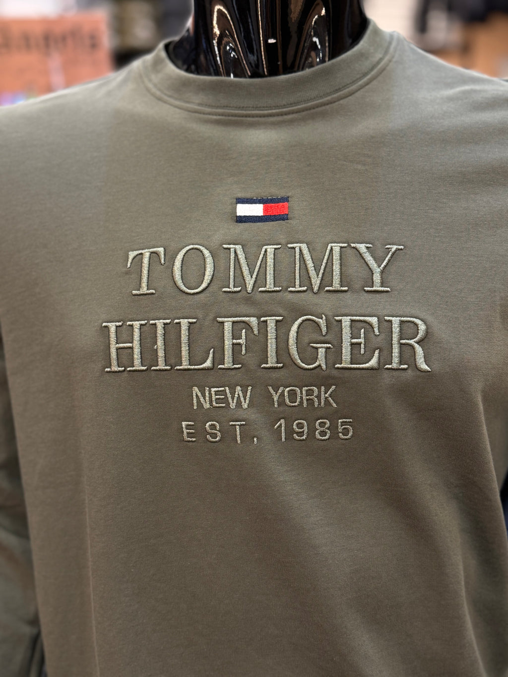 Tommy Hilfiger Φούτερ χακί RD876