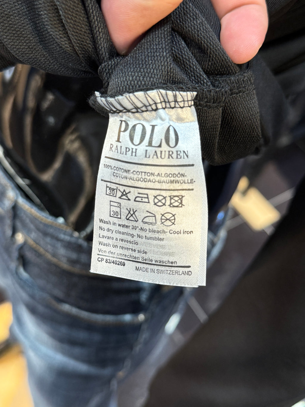 Polo Φούτερ μαύρο  RD881