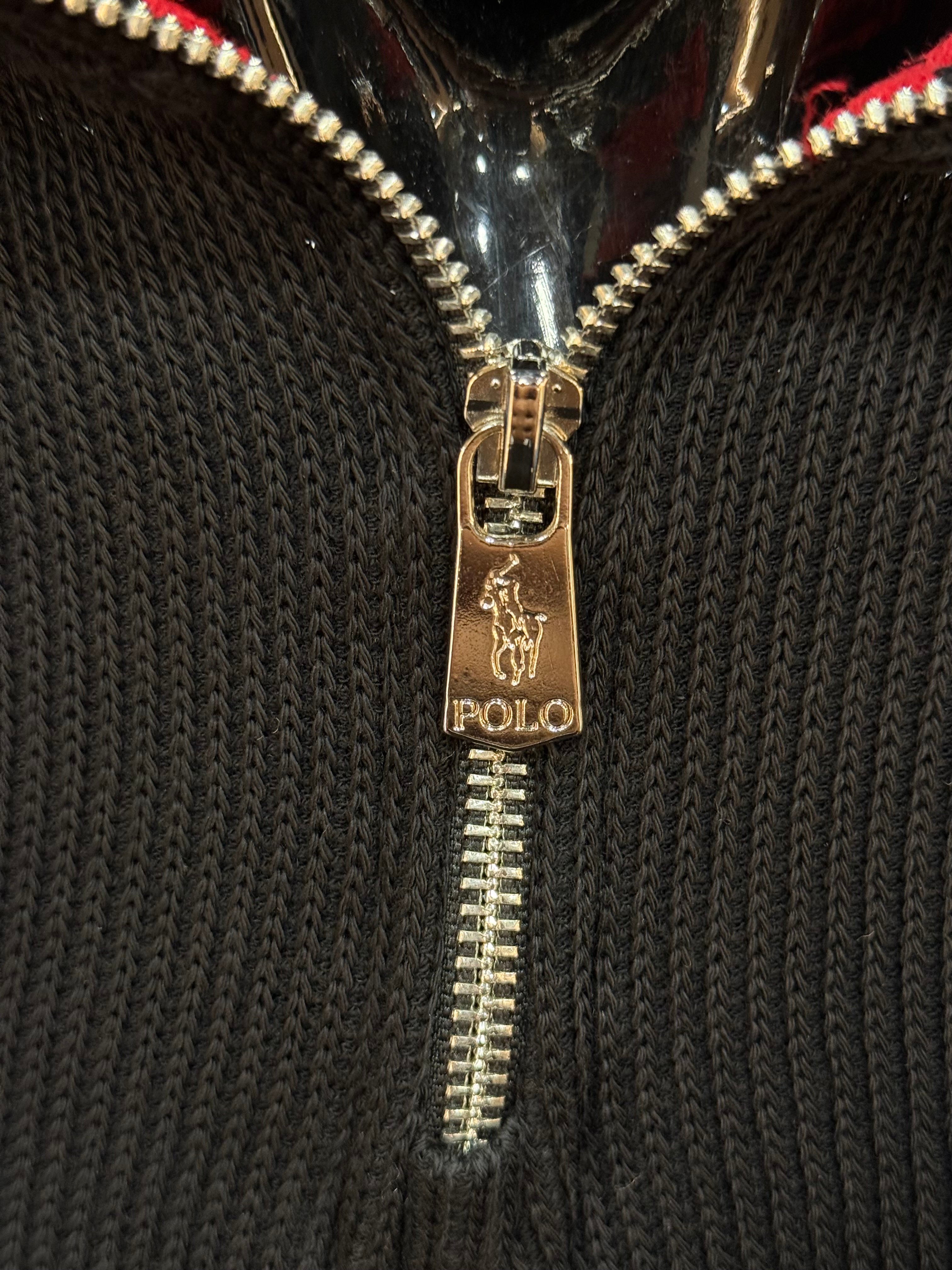POLO zipper μαύρο  WIJ 202