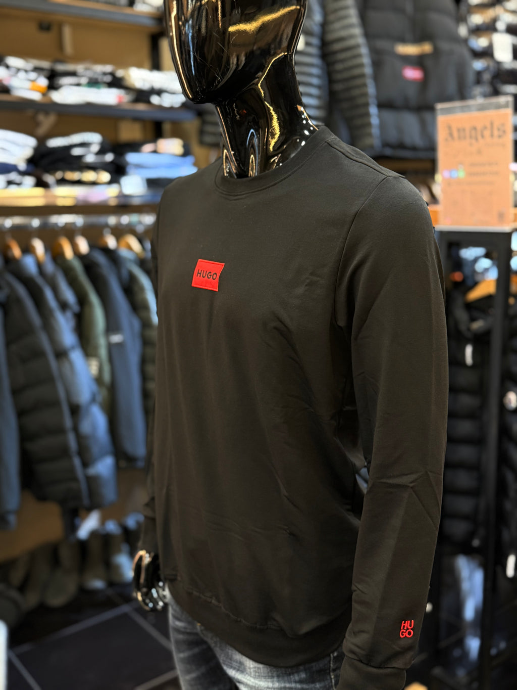 HUGO Φούτερ μαύρο RD892