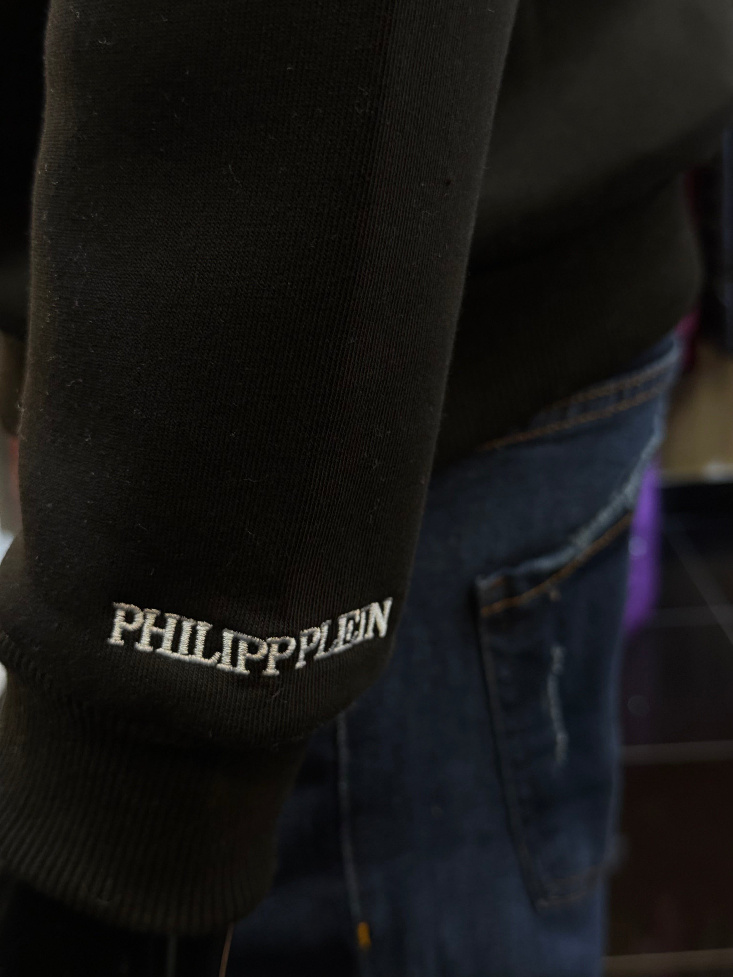 PHILIPP PLEIN Φούτερ μαύρο RR 725