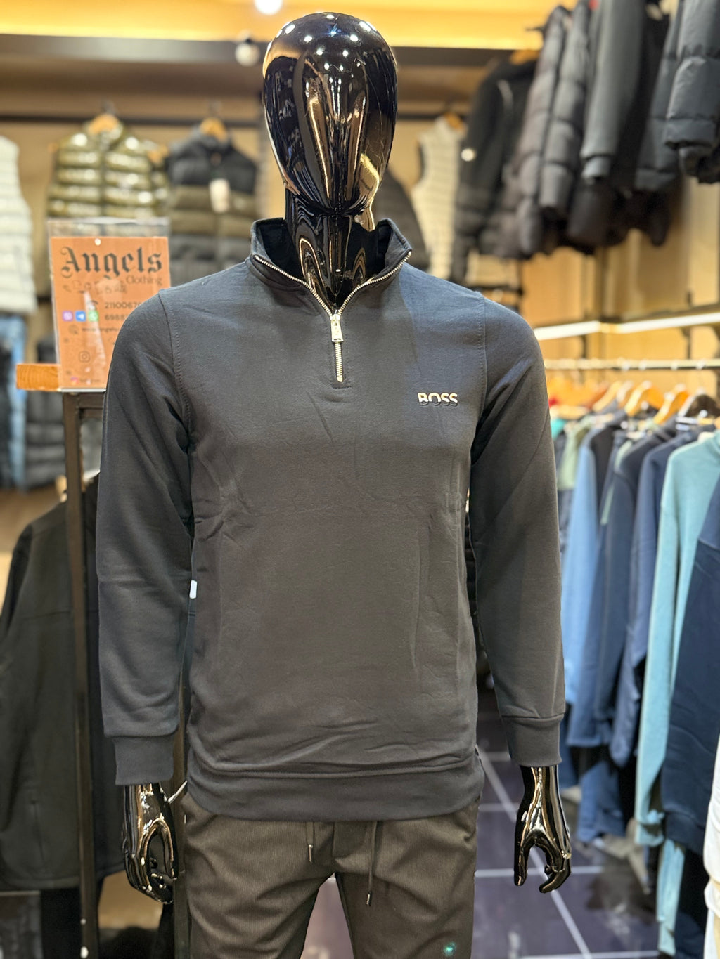 BOSS zipper μπλε WIJ 36