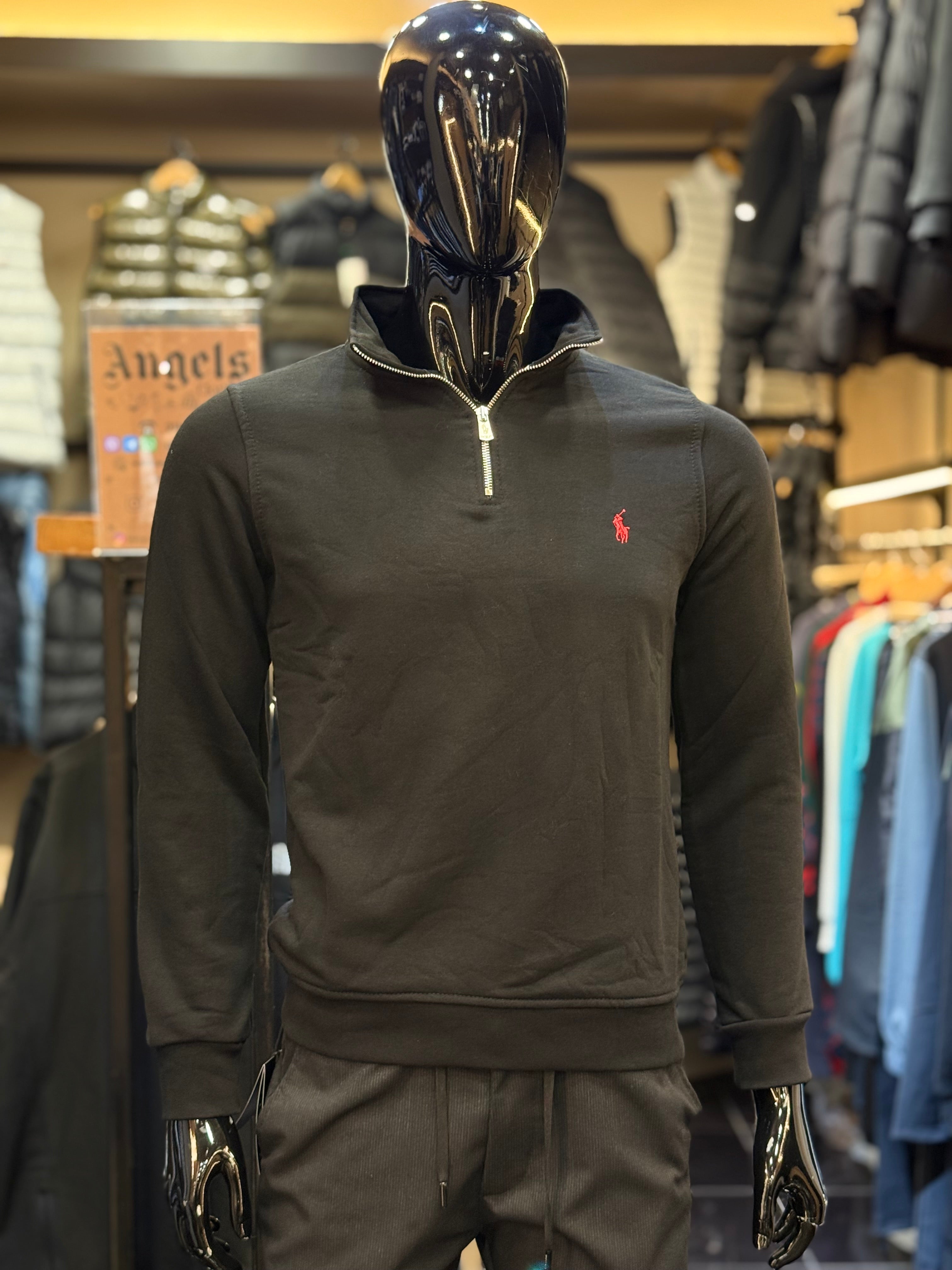 POLO zipper μαύρο  WIJ 28