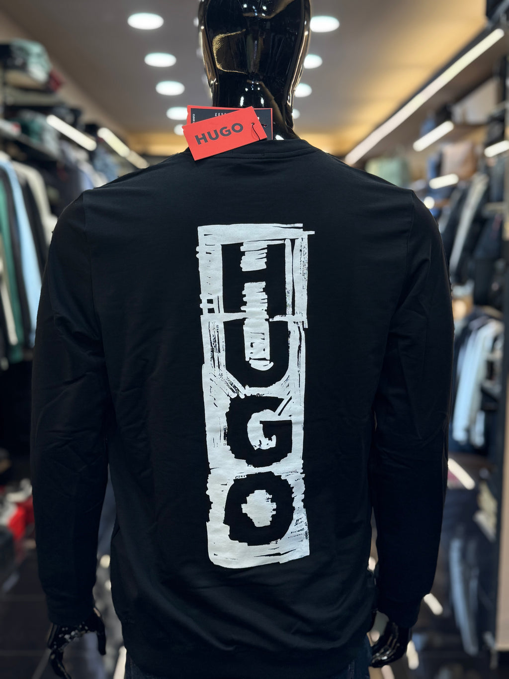 HUGO Φούτερ μαύρο RD892