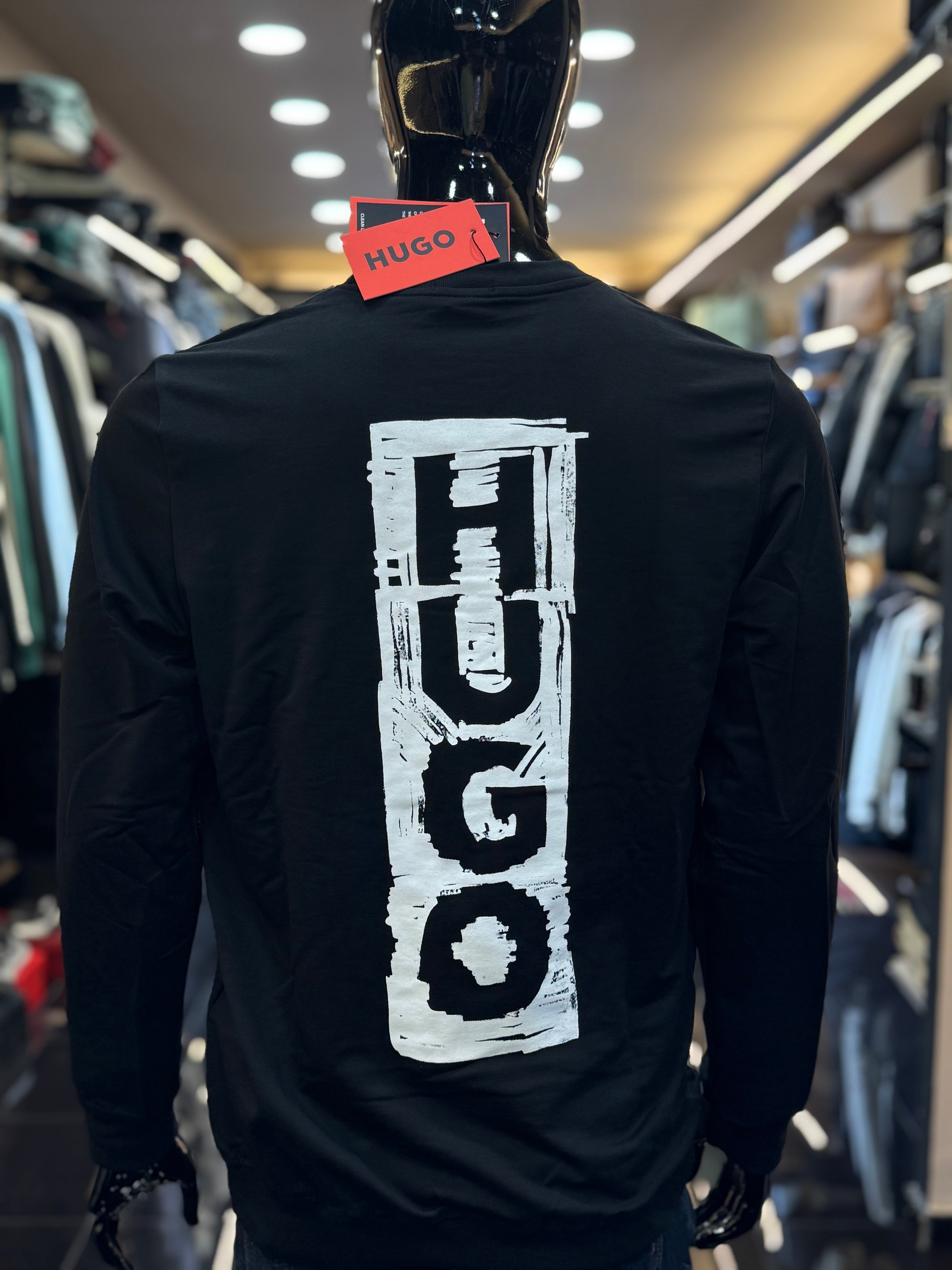 HUGO Φούτερ μαύρο RD892