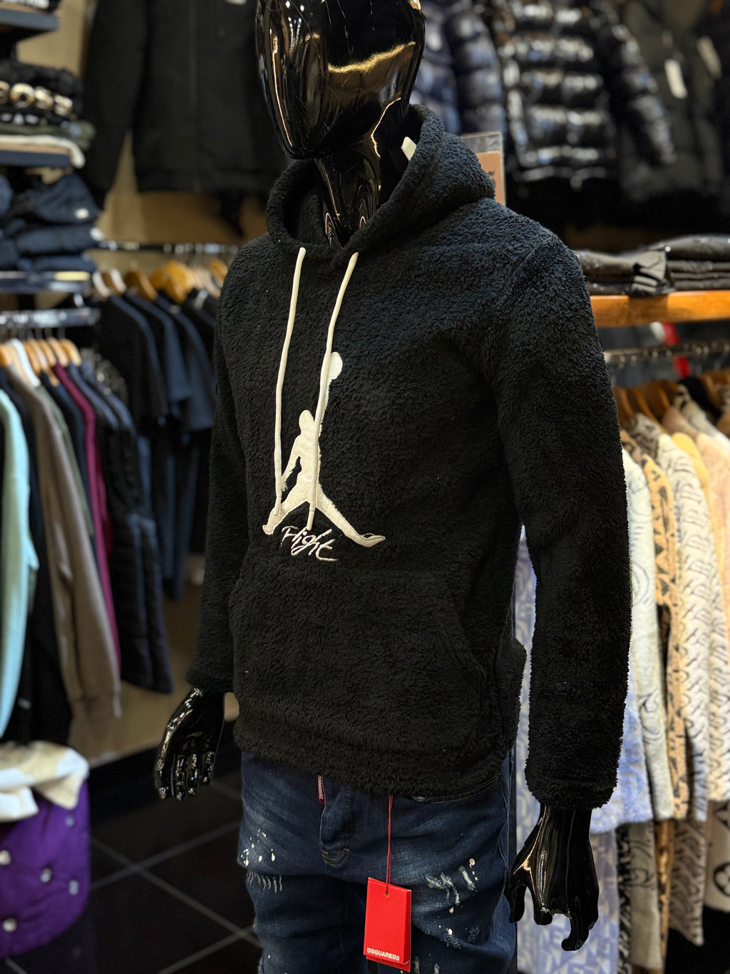 JORDAN Φούτερ( πρόβατο ) μαύρο  RR 721