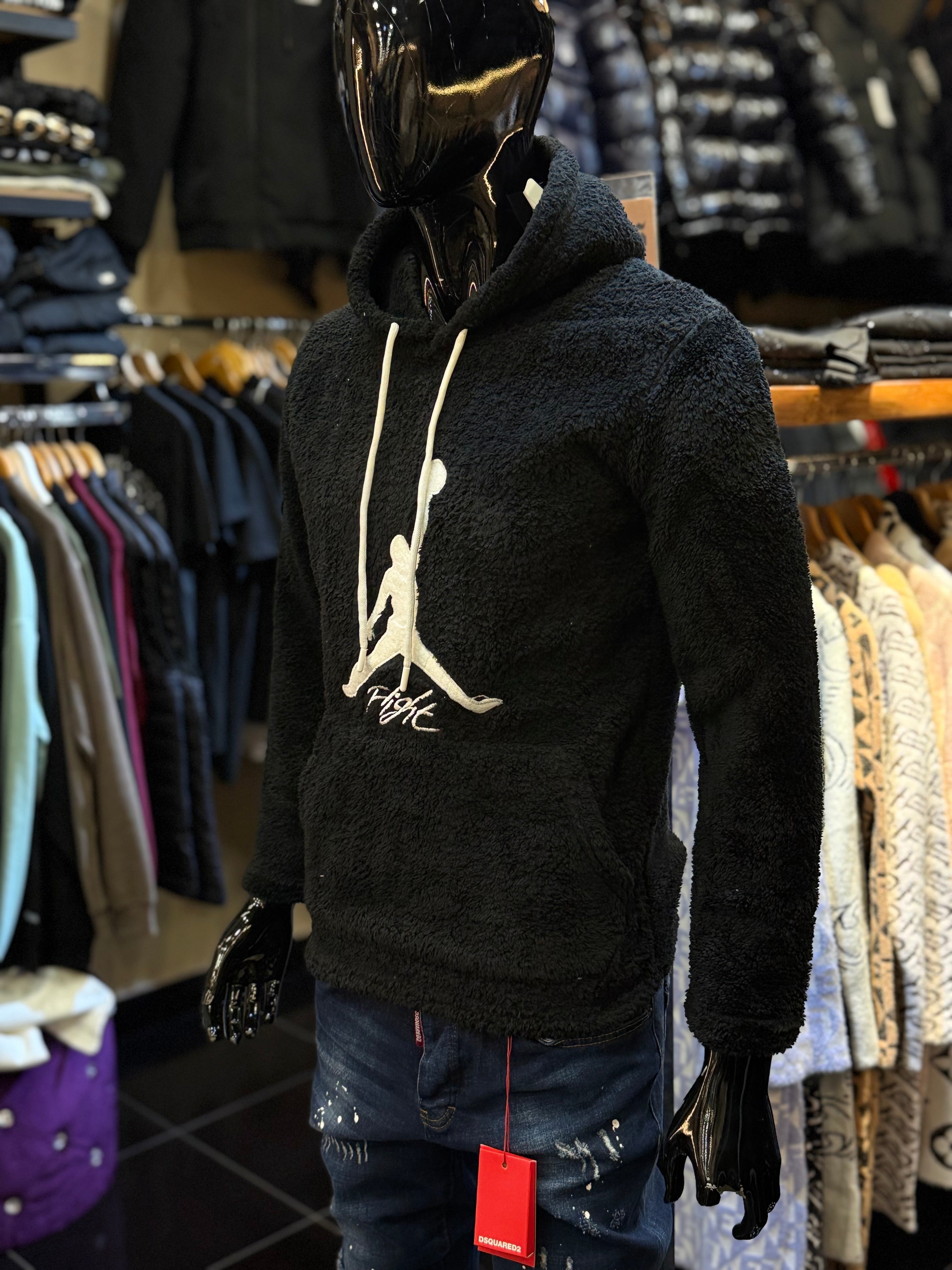 JORDAN Φούτερ( πρόβατο ) μαύρο  RR 721