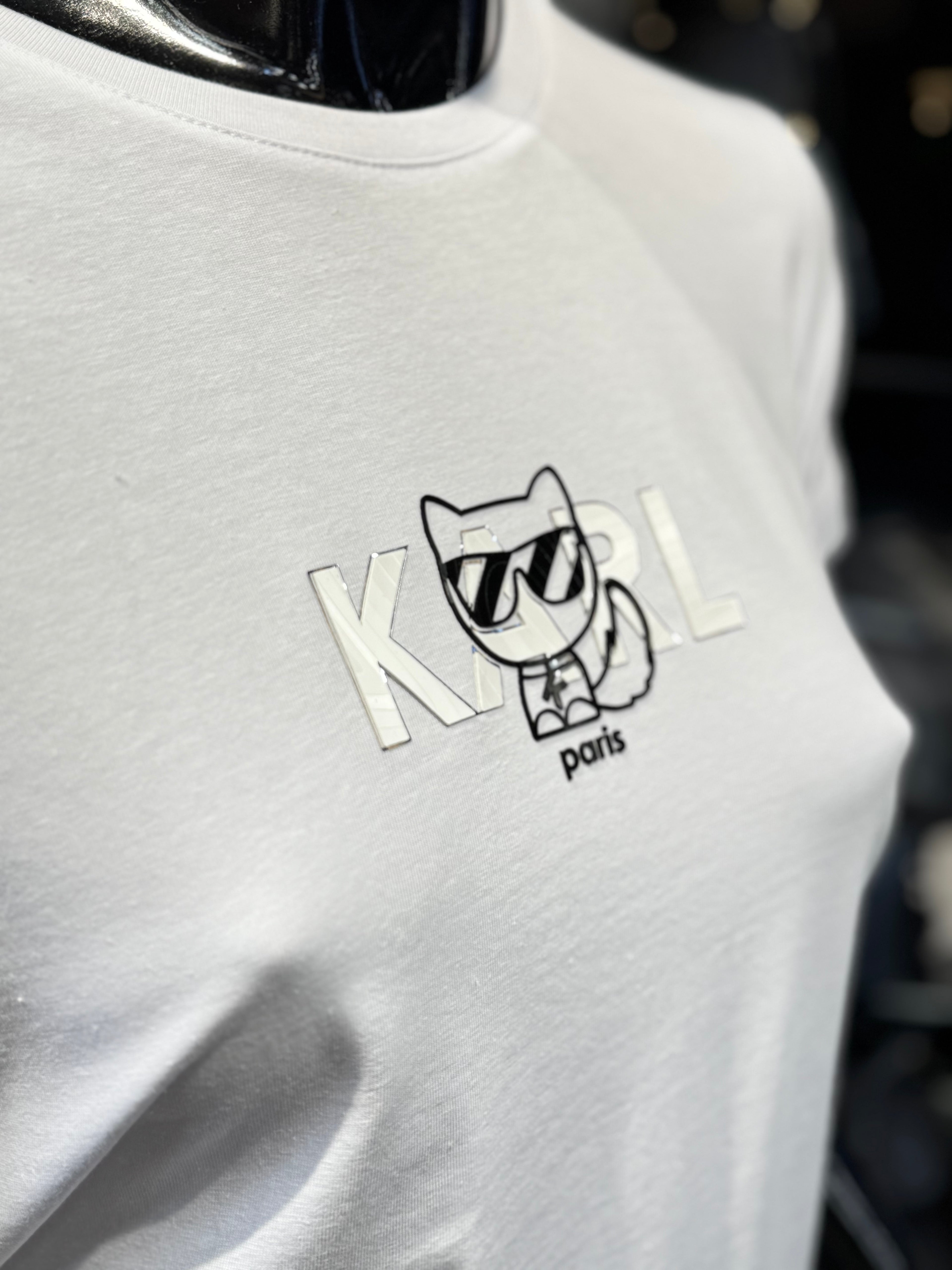 KARL LAGERFELD T-SHIRT ΛΕΥΚΟ  N-017
