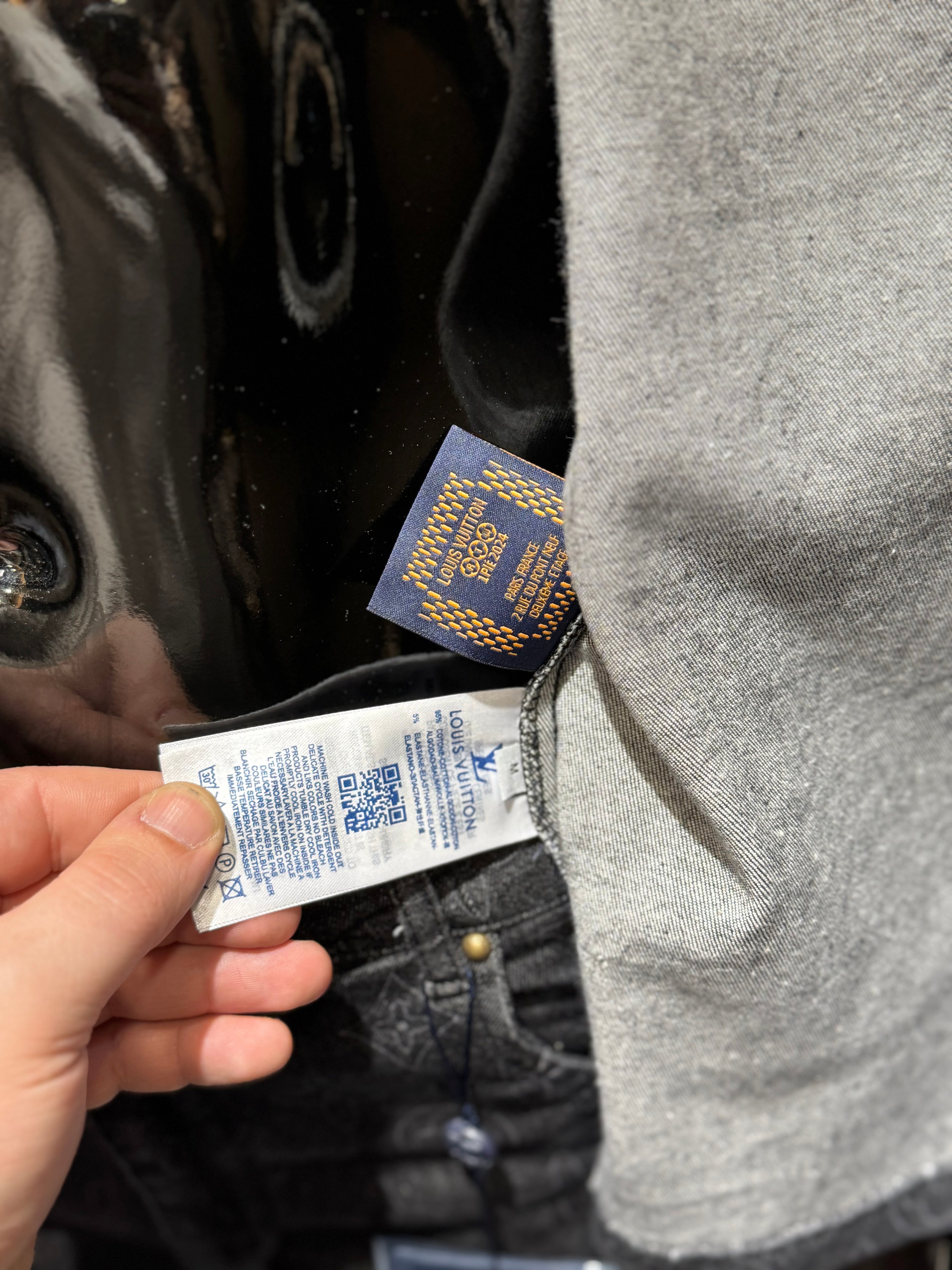 LOUIS VUITTON SET ΣΚΟΥΡΟ JEAN / ΜΑΥΡΟ Ζ-035