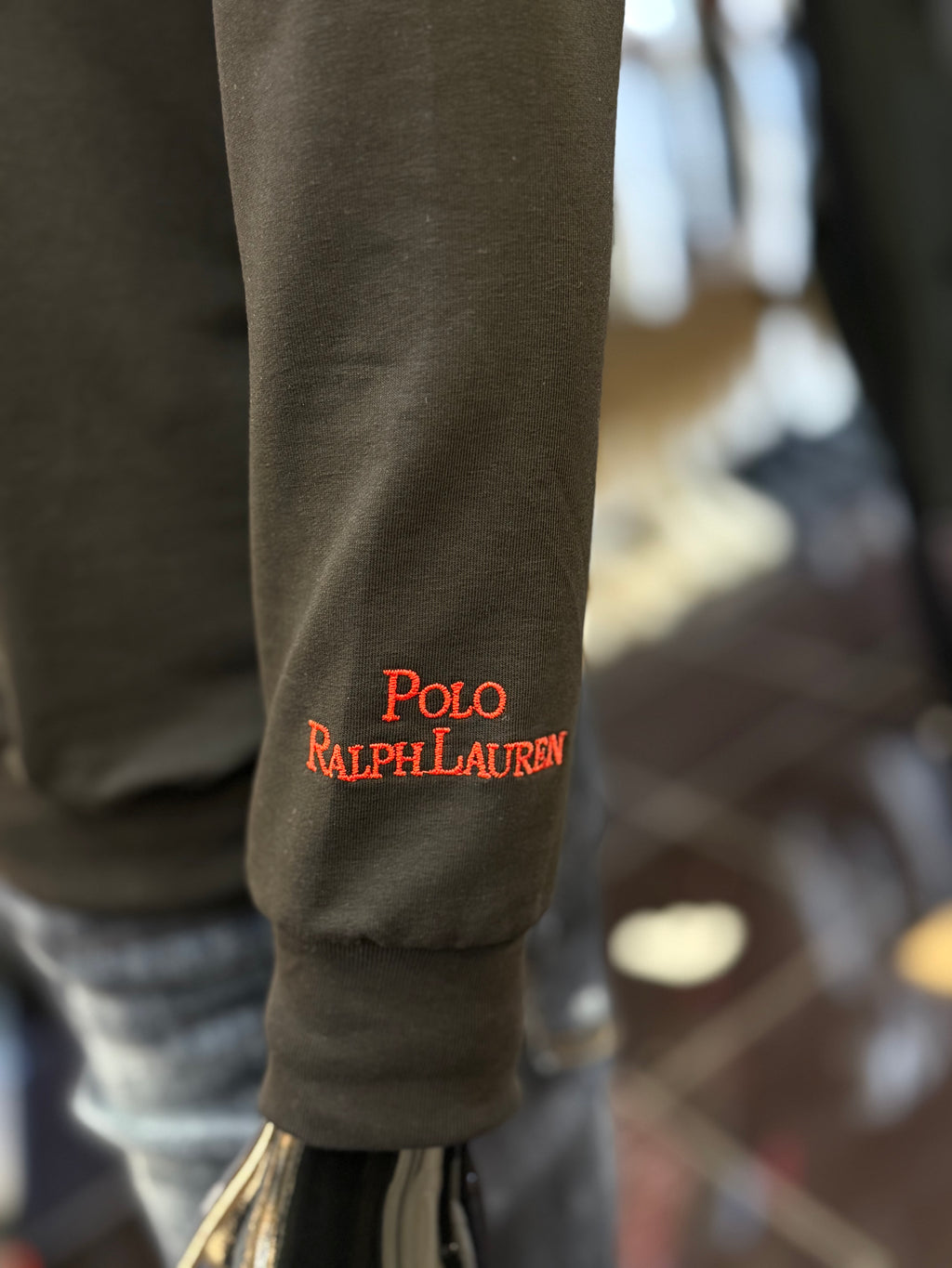 Polo Φούτερ μαύρο  RD881