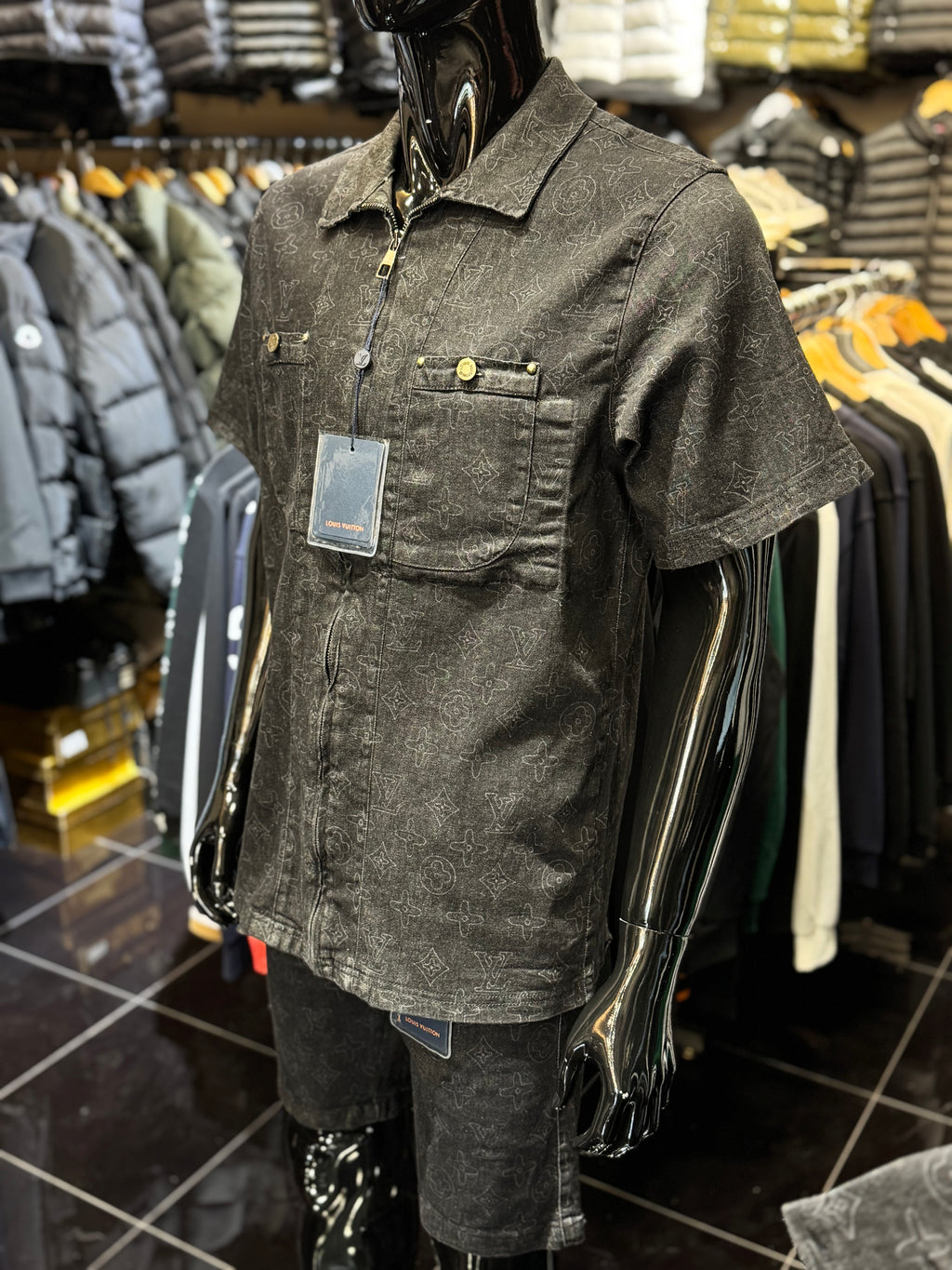 LOUIS VUITTON SET ΣΚΟΥΡΟ JEAN / ΜΑΥΡΟ Ζ-035