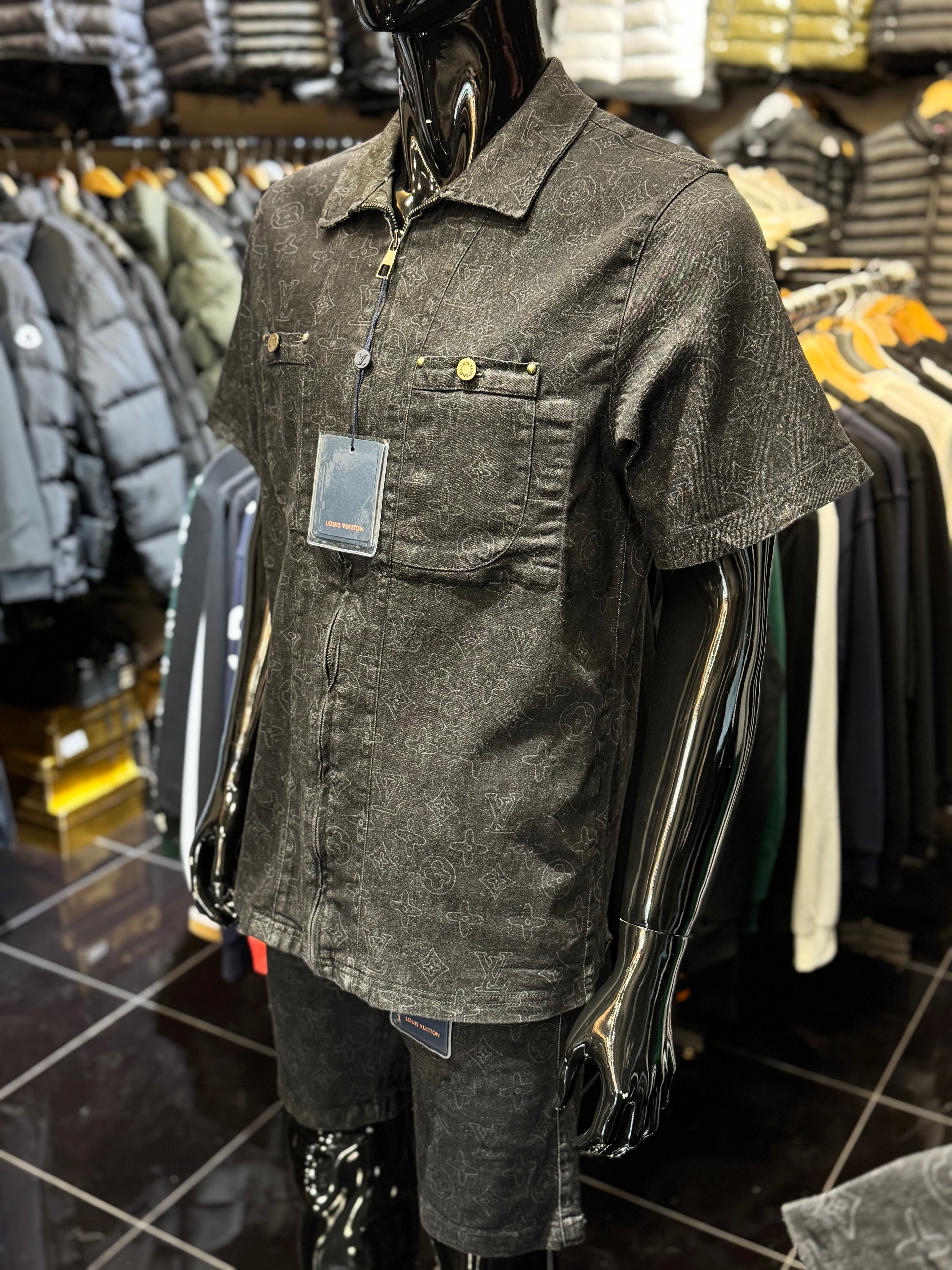 LOUIS VUITTON SET ΣΚΟΥΡΟ JEAN / ΜΑΥΡΟ Ζ-035