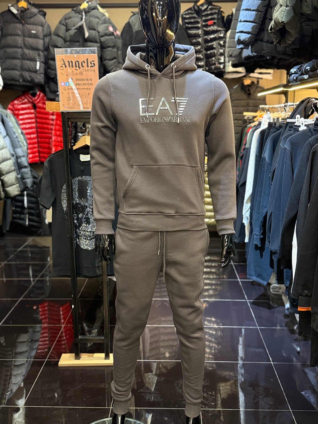 EA7 track suit γκρι FG 25