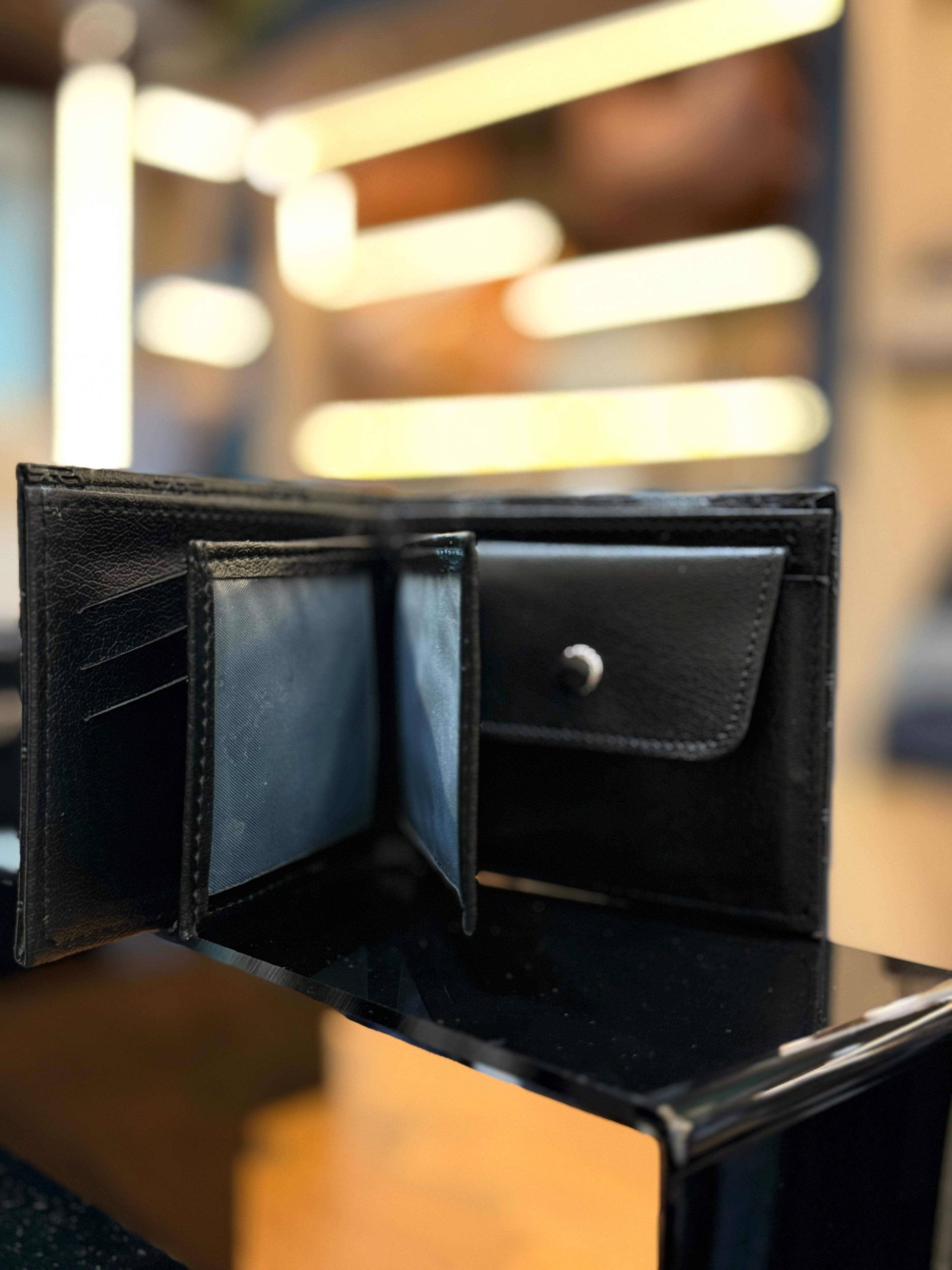 ARMANI πορτοφόλι καρτοθήκη  μαύρο ανάγλυφο CVG 113