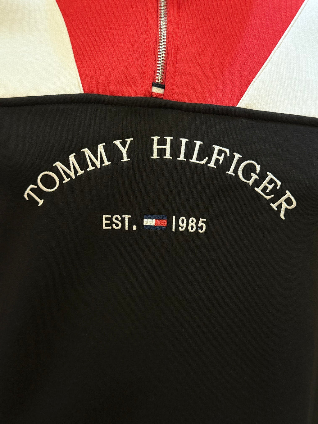 TOMMY HILFIGER zipper μαύρο-κόκκινο  WIJ 31