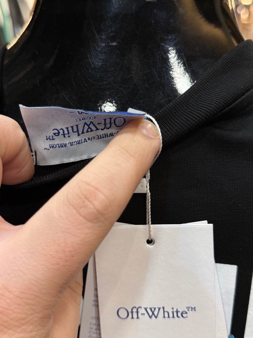 Off White Φούτερ μαύρο  RD870