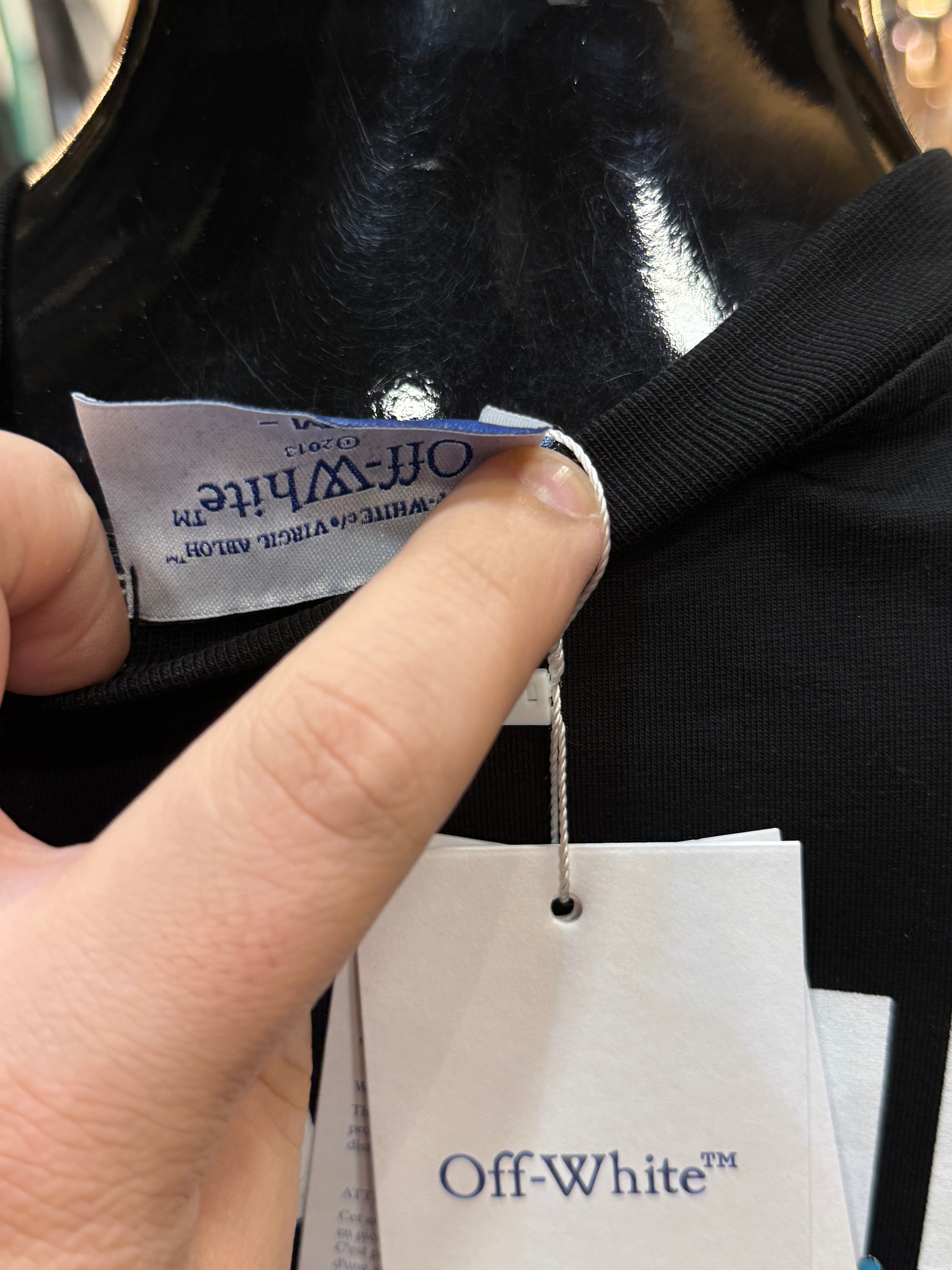 Off White Φούτερ μαύρο  RD870