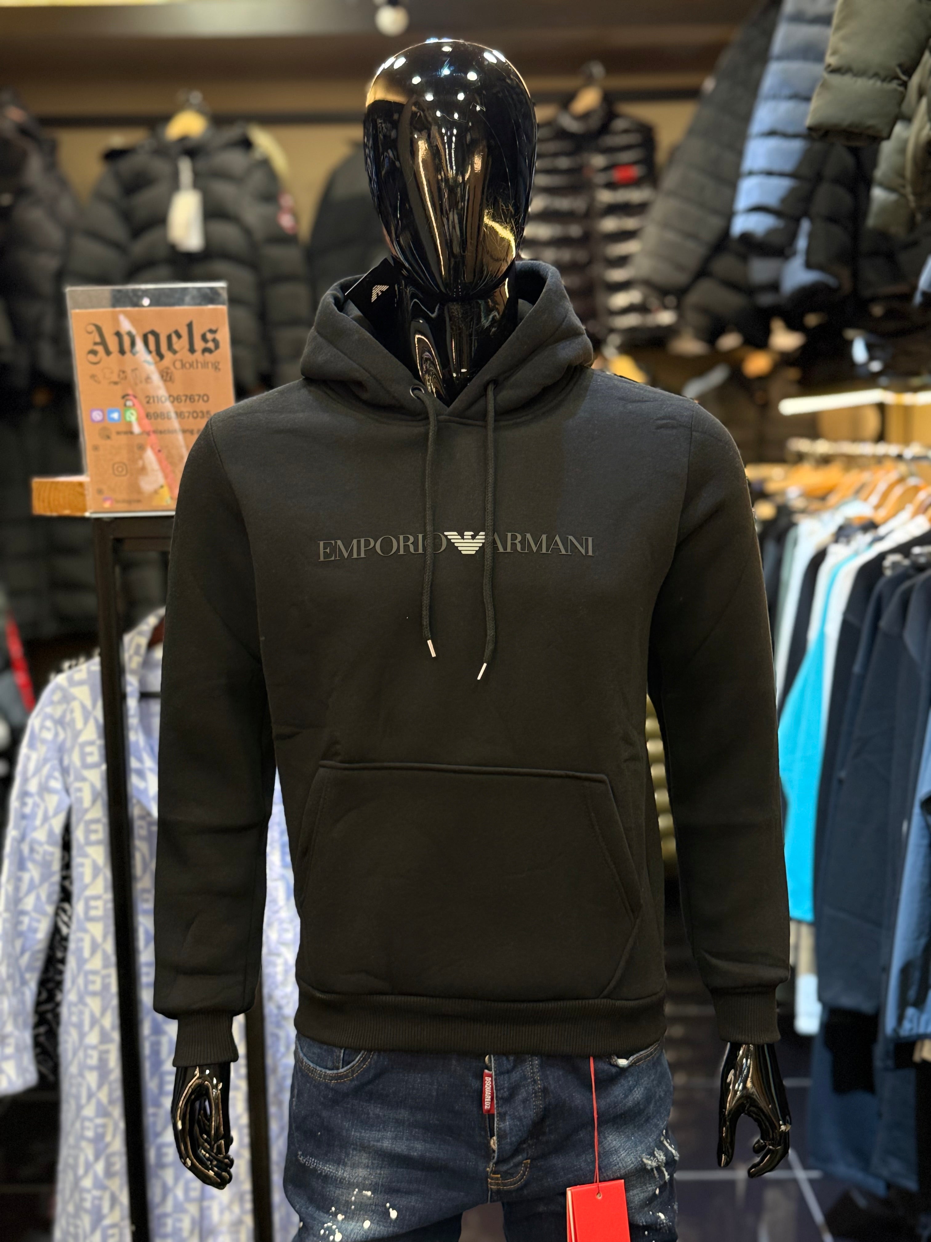 EMPORIO ARMANI  Φούτερ μαύρο  RR 710