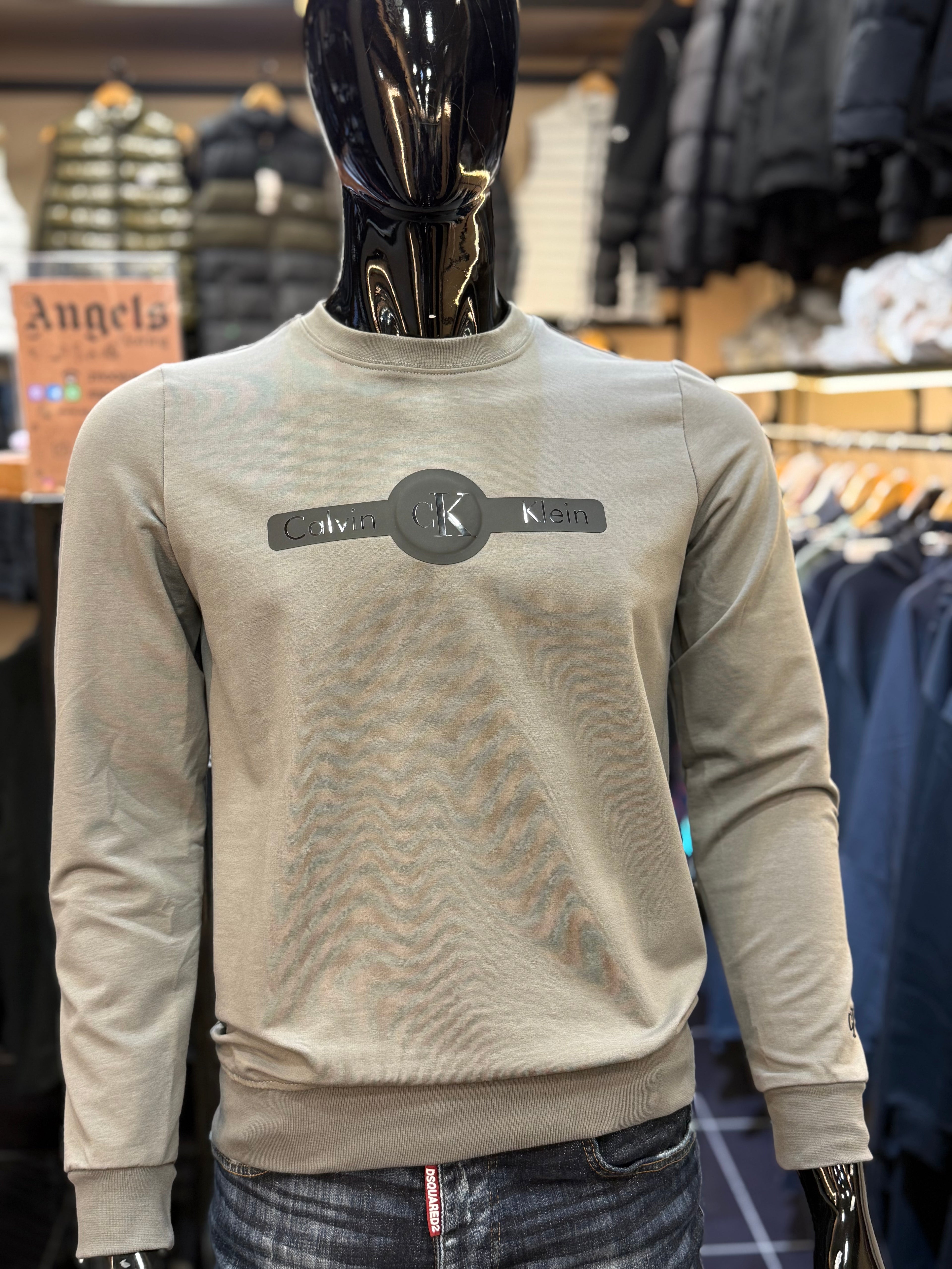 Calvin Klein Φούτερ γκρι  RD877