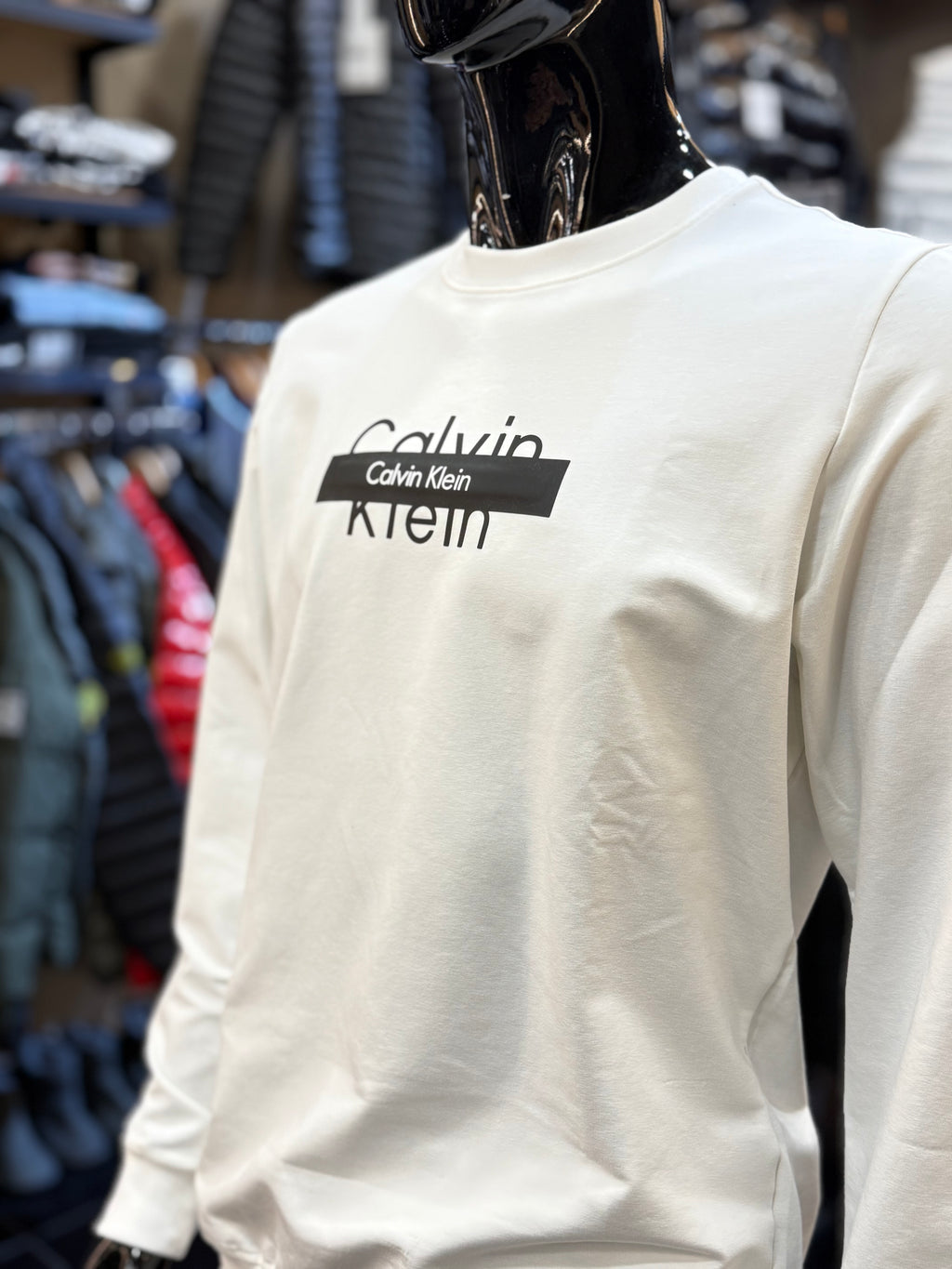 Calvin Klein Φούτερ λευκό RD873