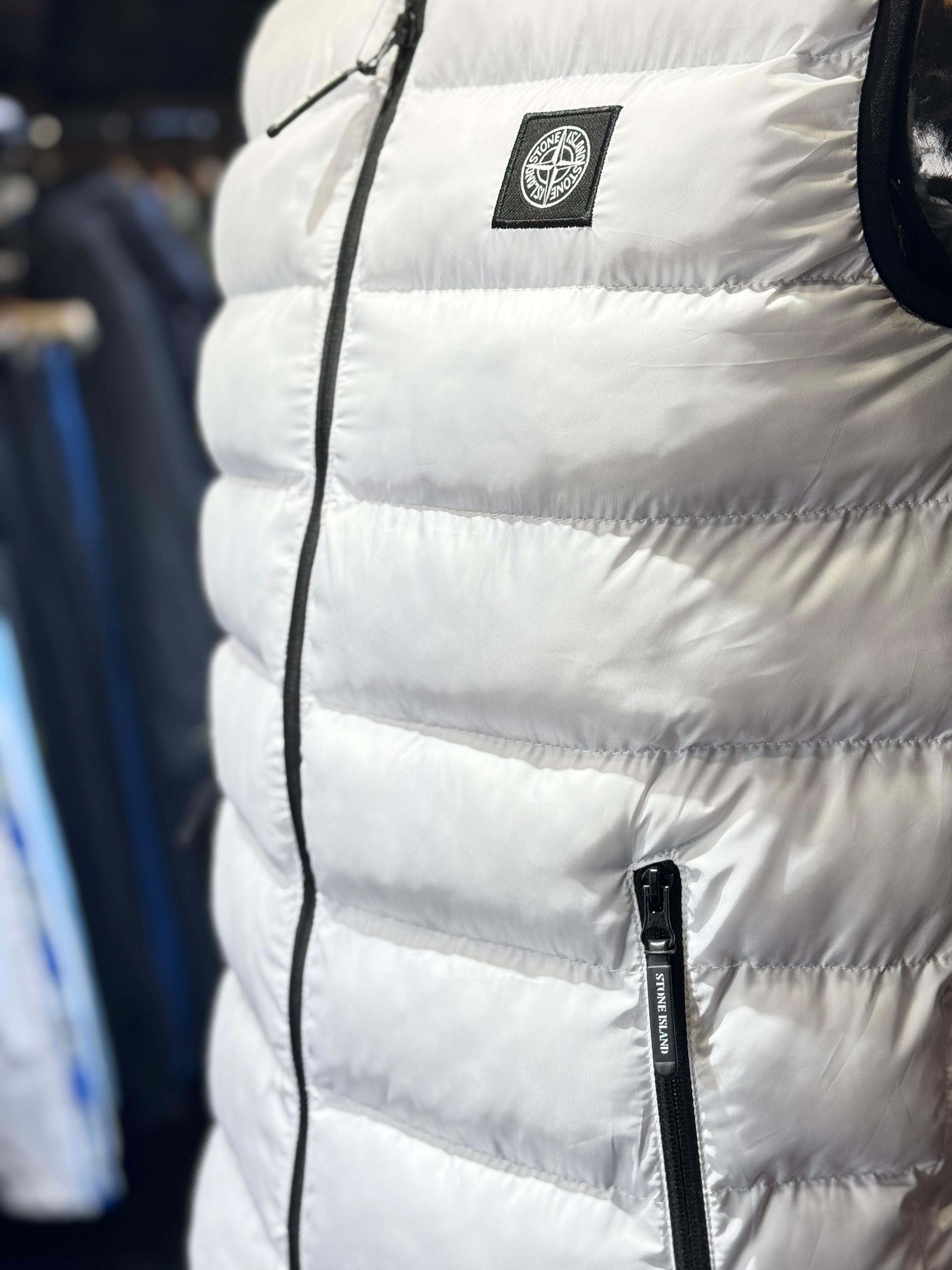 STONE ISLAND VEST WHITE D-68