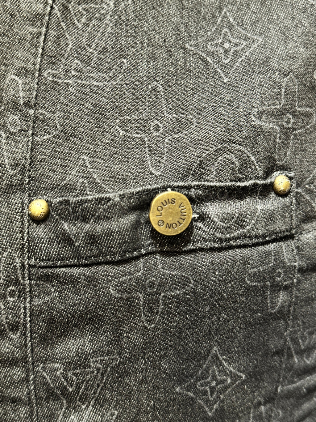 LOUIS VUITTON SET ΣΚΟΥΡΟ JEAN / ΜΑΥΡΟ Ζ-035