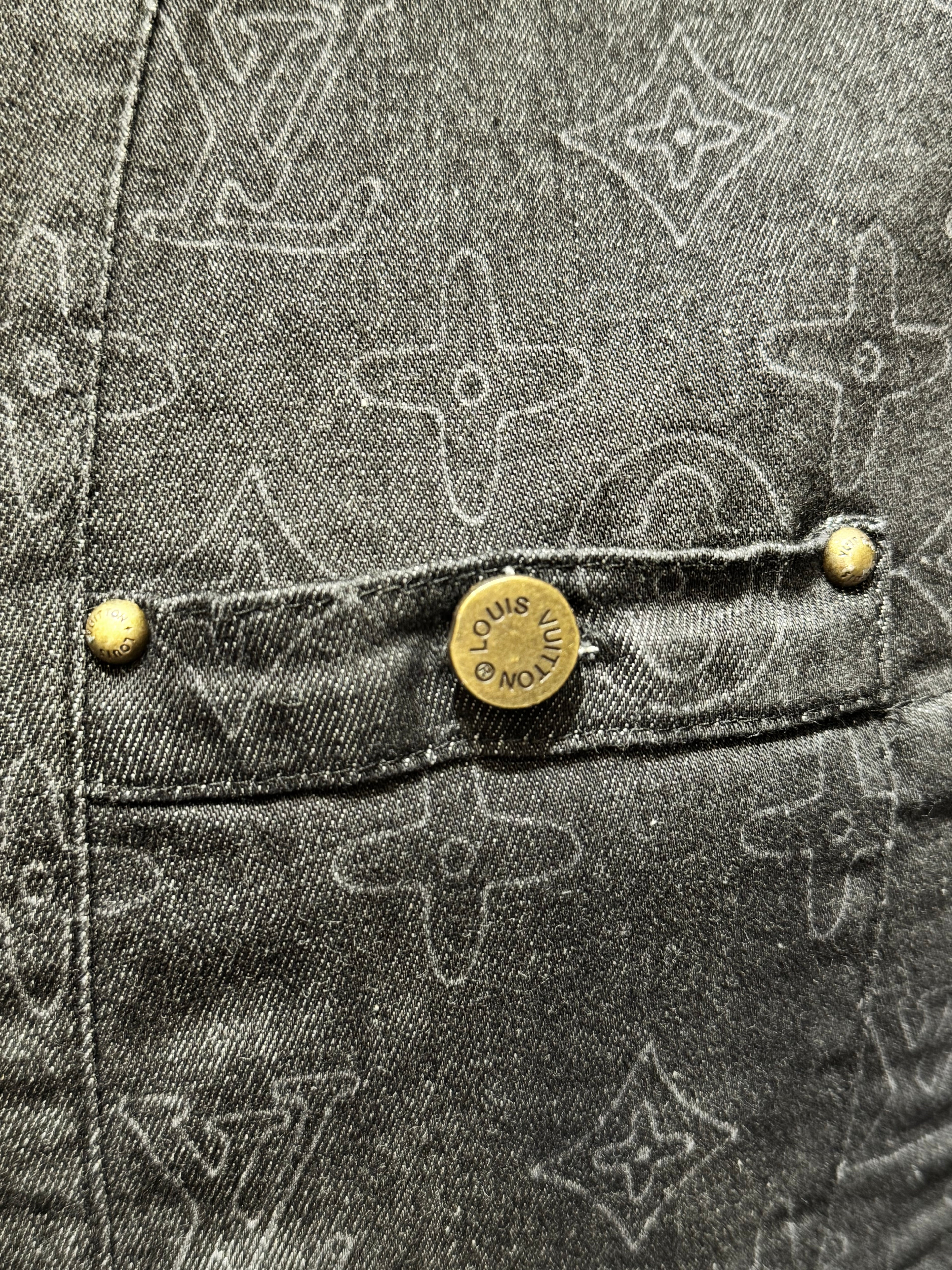 LOUIS VUITTON SET ΣΚΟΥΡΟ JEAN / ΜΑΥΡΟ Ζ-035