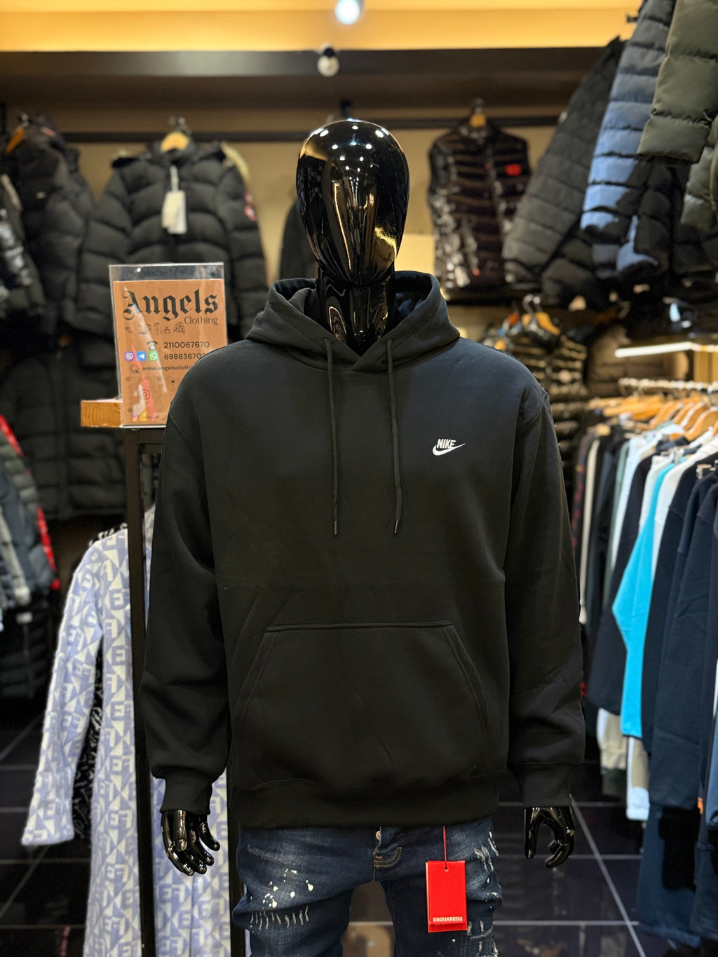 ΝΙΚΕ Φούτερ μαύρο  RR 719