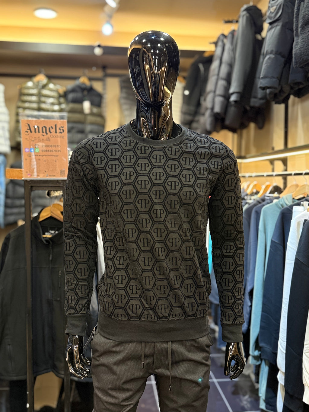 PHILIPP PLEIN  Φούτερ μαύρο  RD883