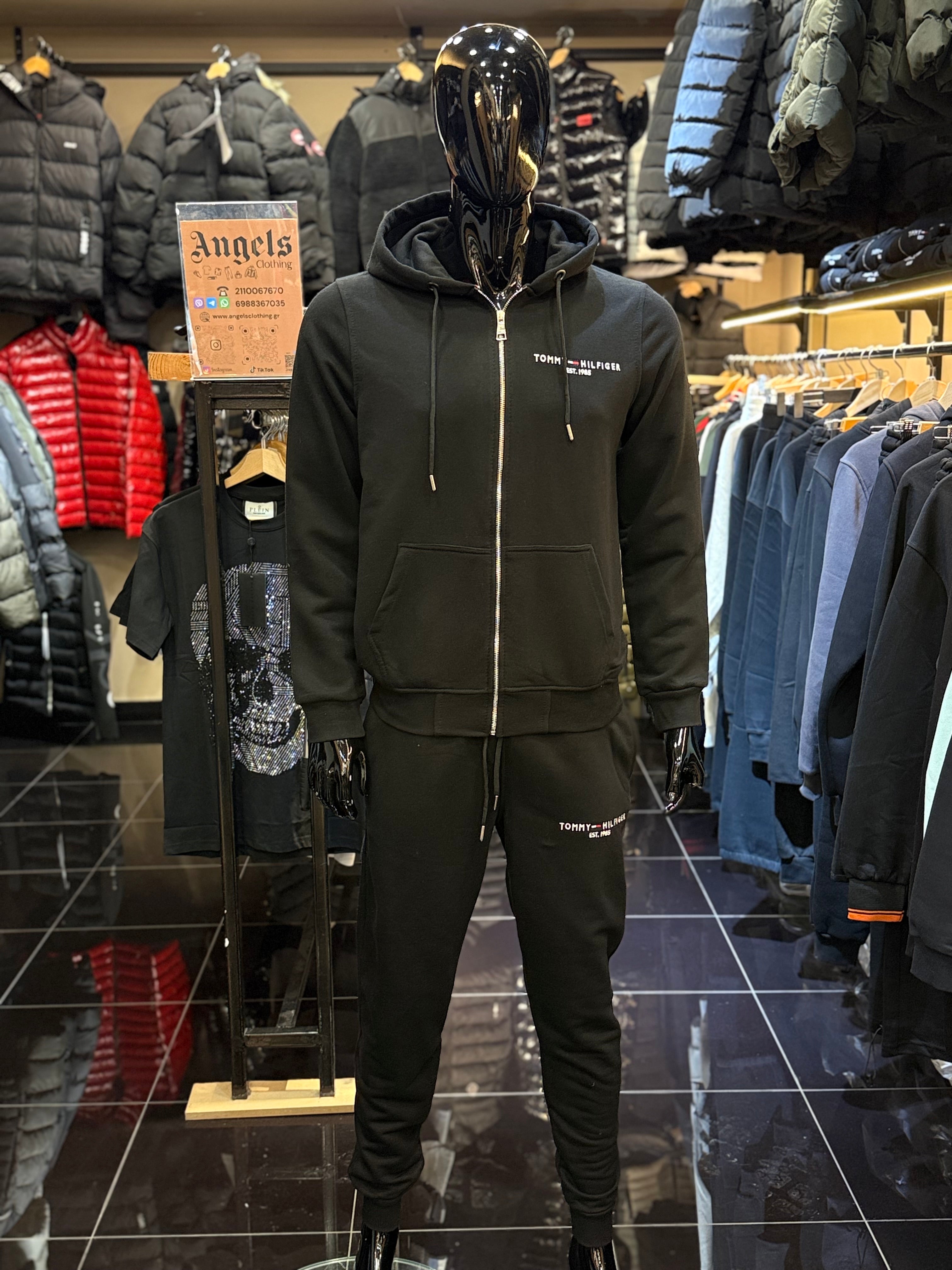 TOMMY HILFIGER track suit μαύρο   FG 29