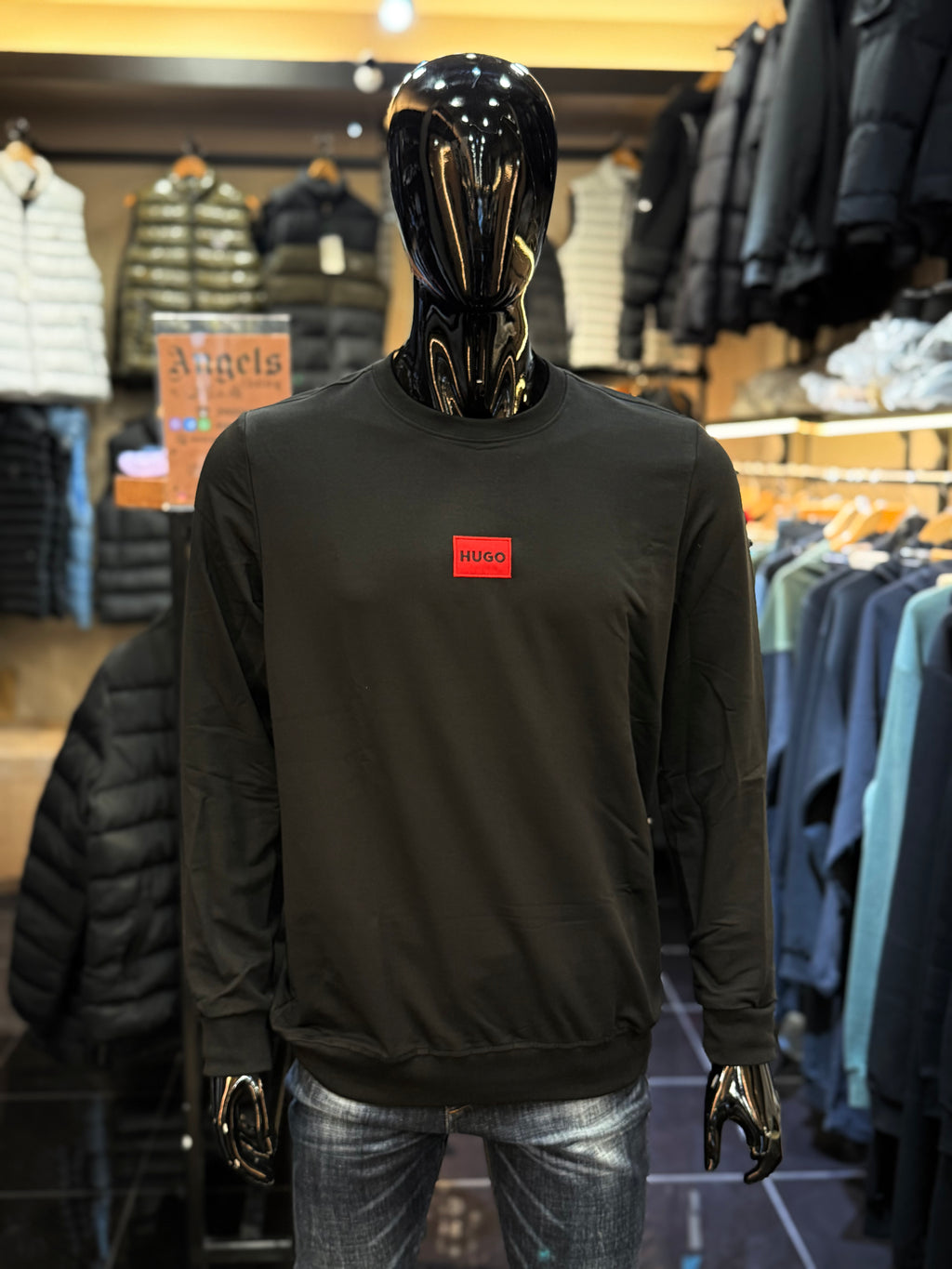 HUGO Φούτερ μαύρο RD892