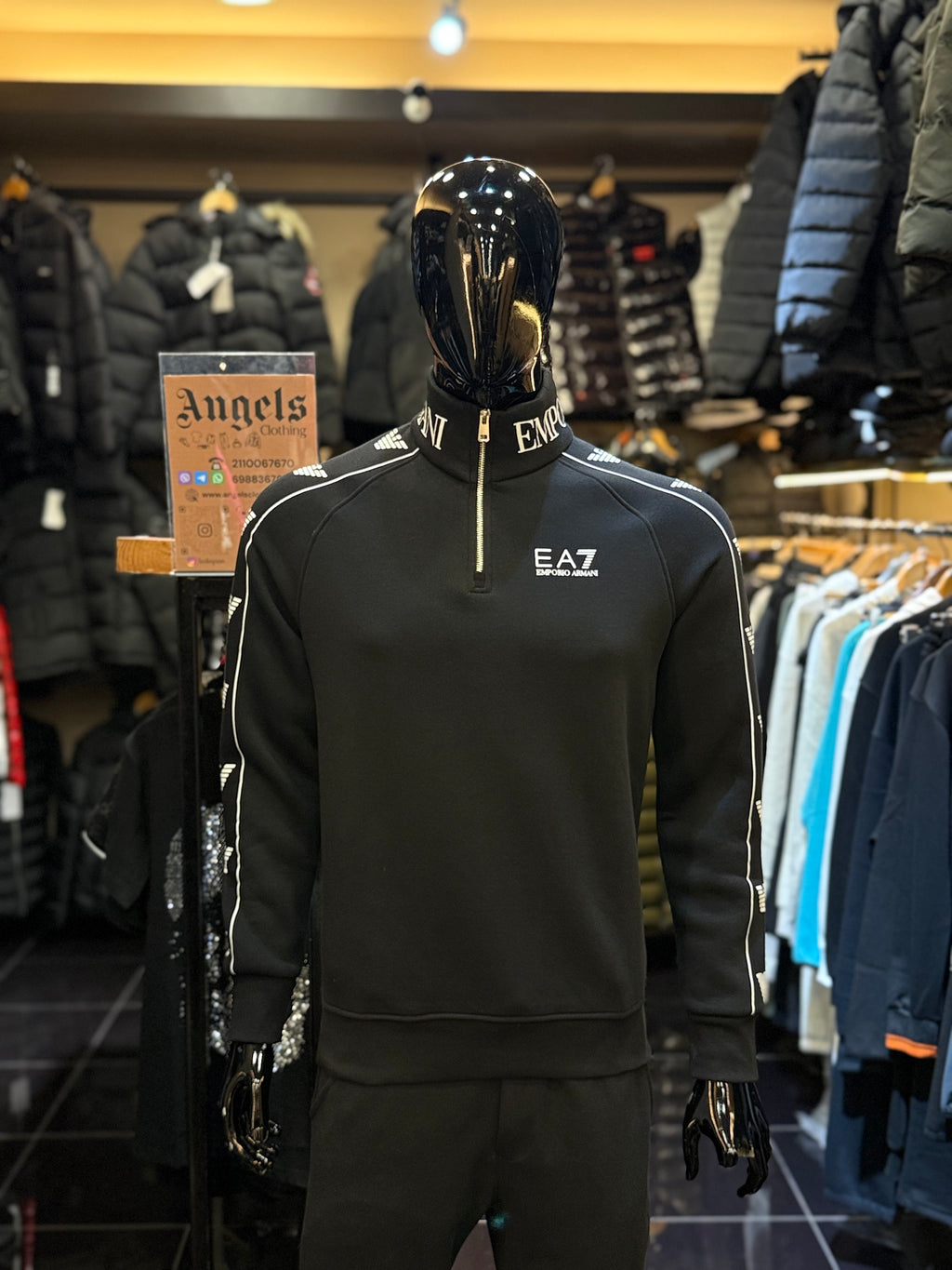ARMANI zipper μαύρο WIJ 32