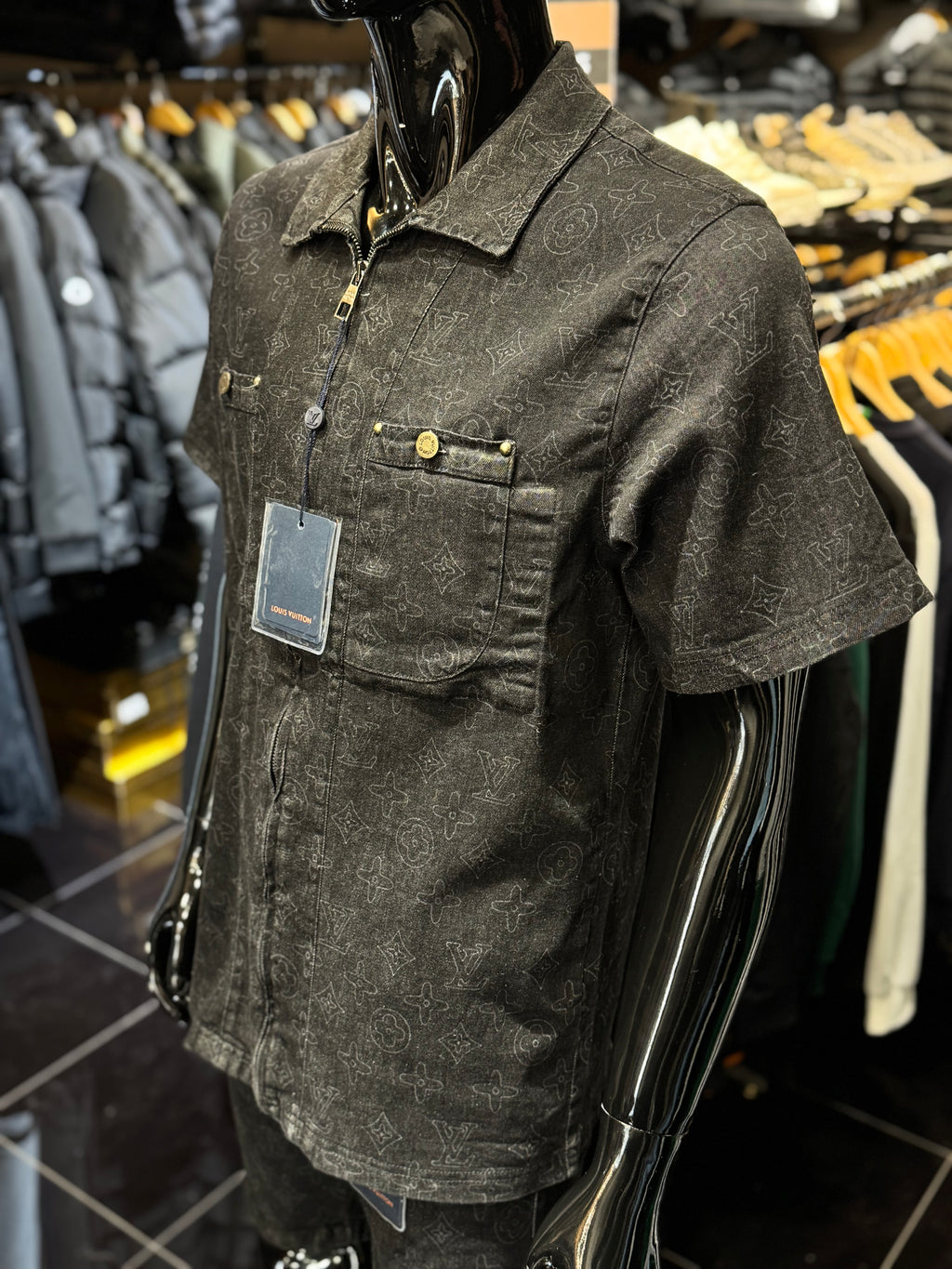 LOUIS VUITTON SET ΣΚΟΥΡΟ JEAN / ΜΑΥΡΟ Ζ-035