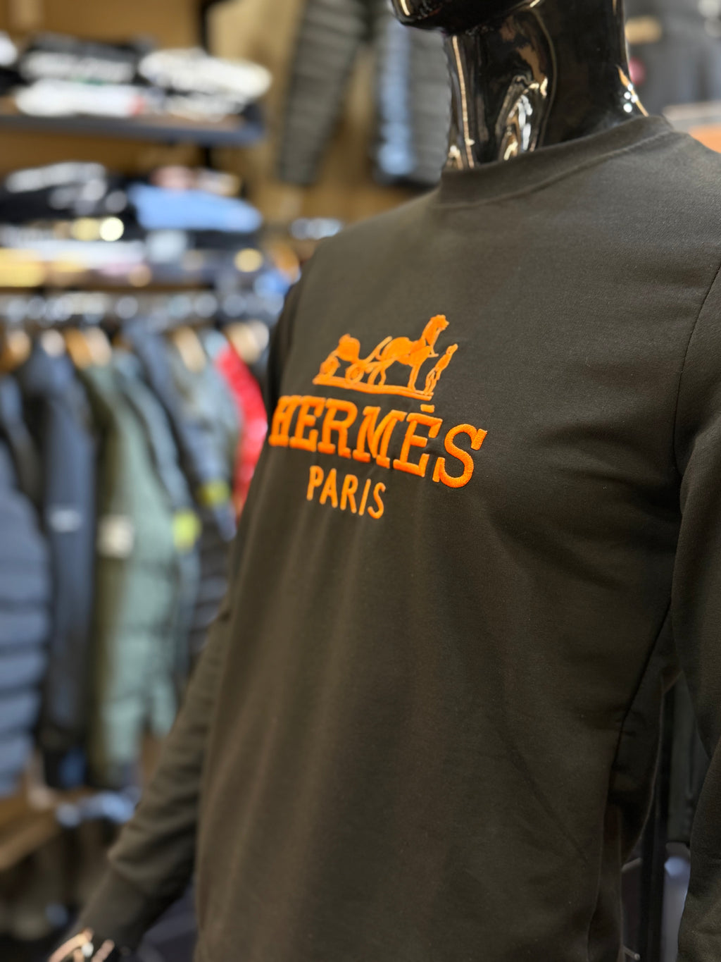 Hermes Φούτερ μαύρο  RD880