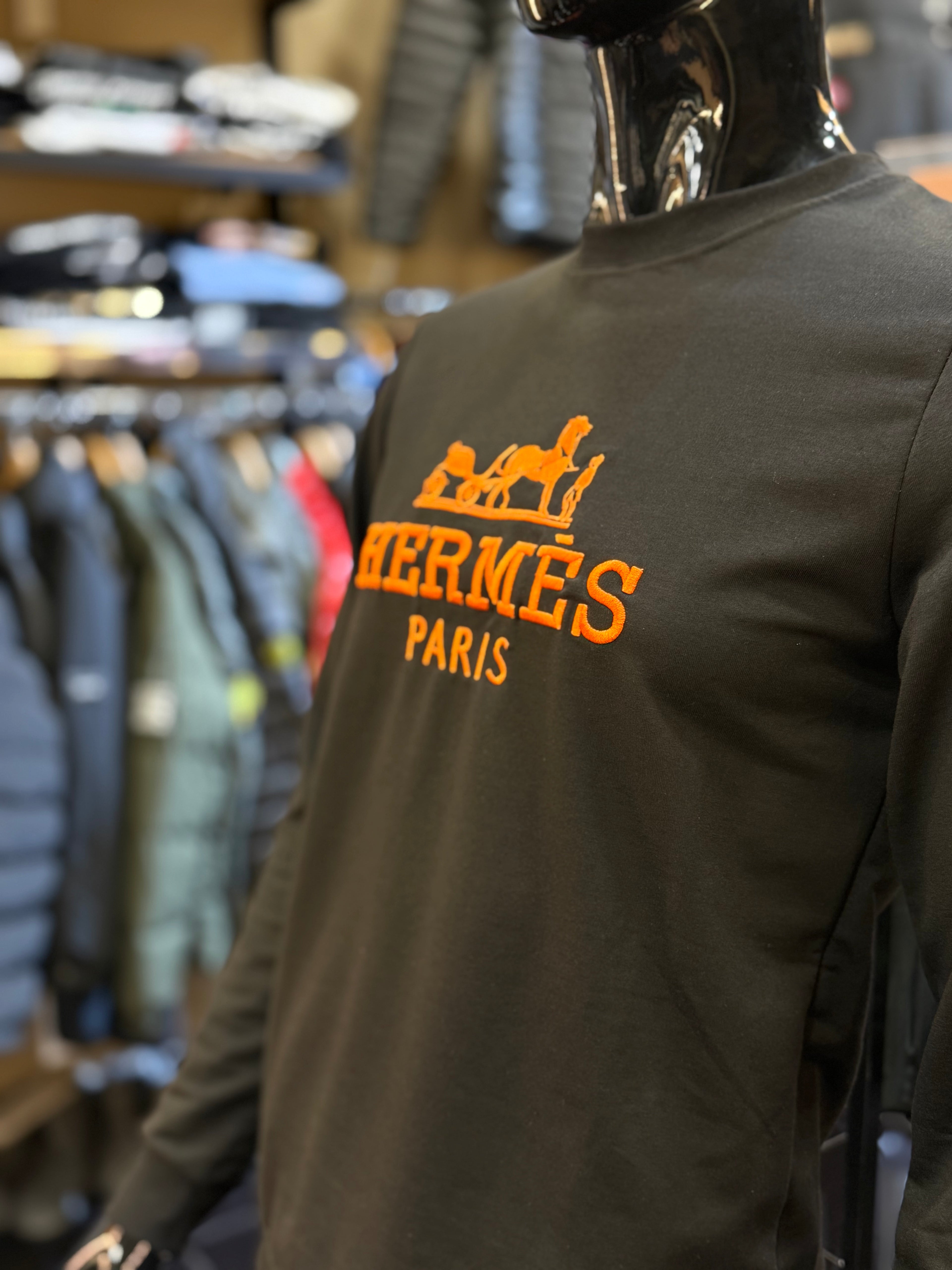 Hermes Φούτερ μαύρο  RD880