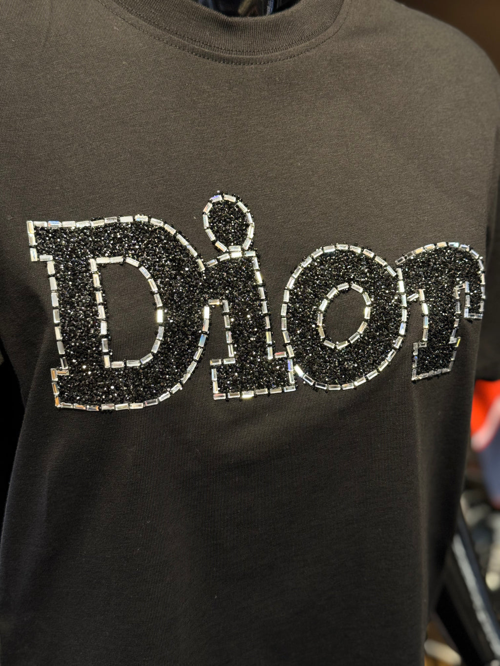 DIOR T-SHIRT MΑΥΡΟ N-012